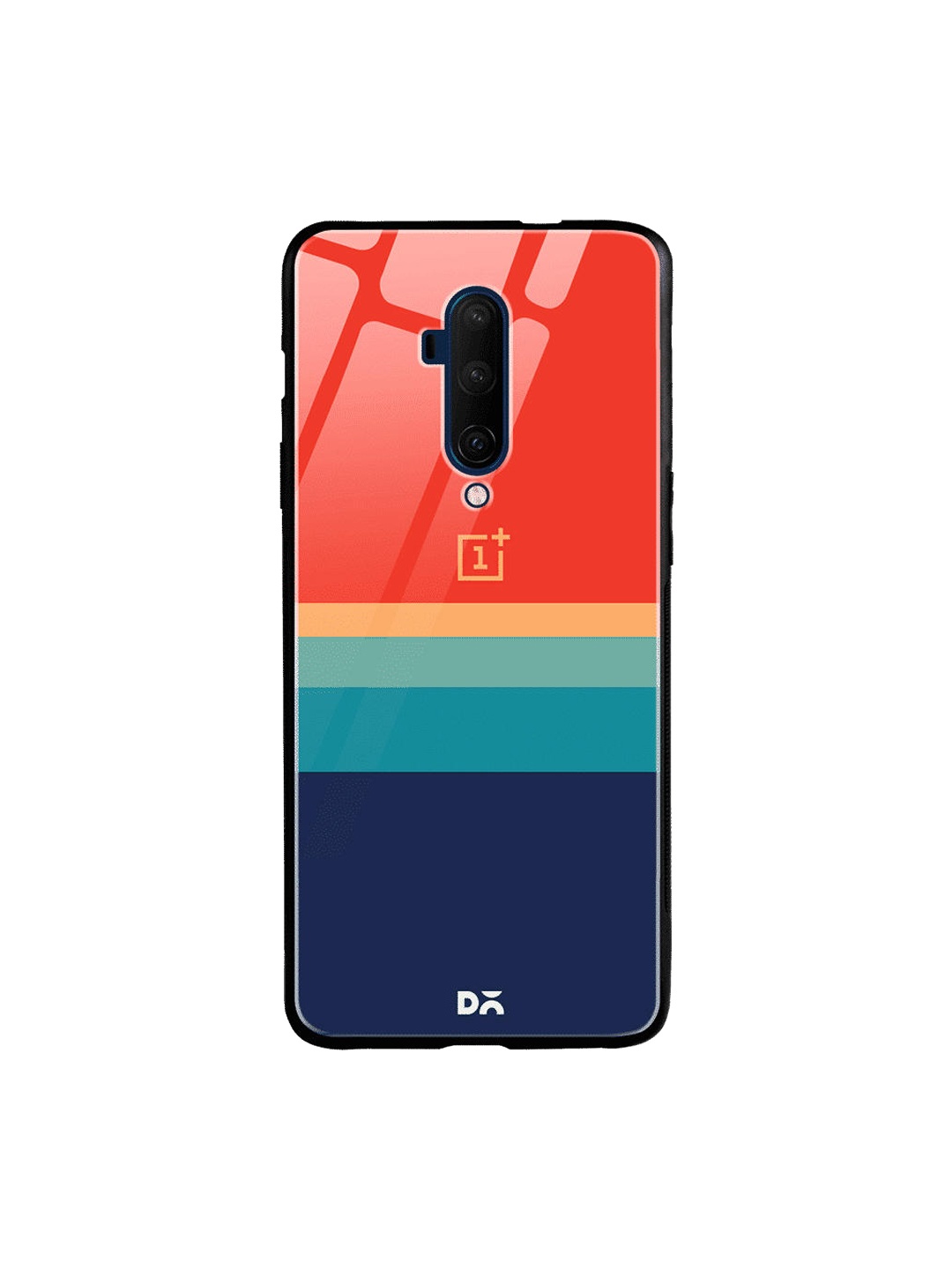 

DailyObjects Blue & Red Colourblocked OnePlus 7 Pro Glass Case