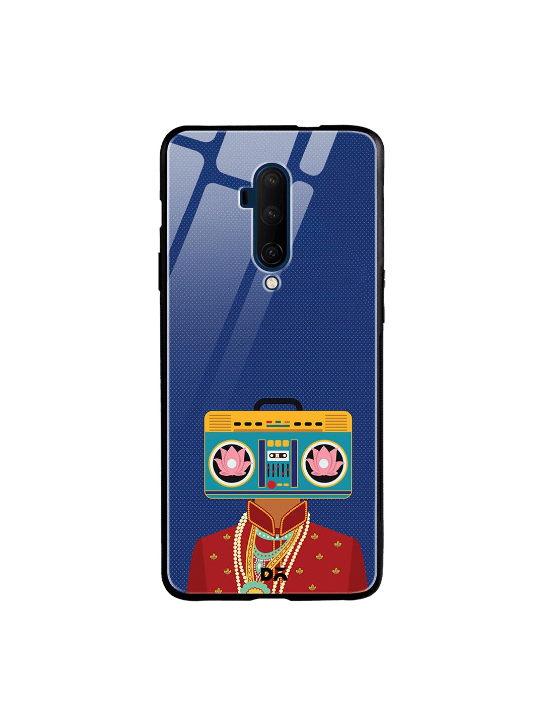 

DailyObjects Blue & Red Bass Rani OnePlus 7T Pro Glass Case
