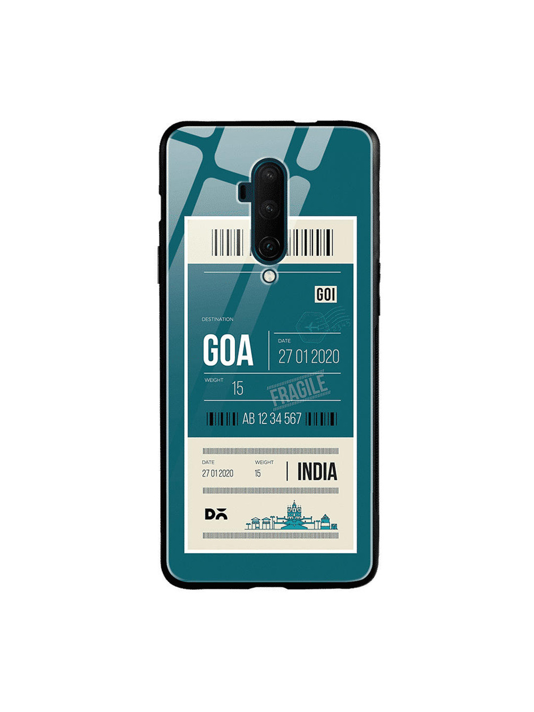 

DailyObjects Green & Beige Goa City Tag OnePlus 7 Pro Glass Cover