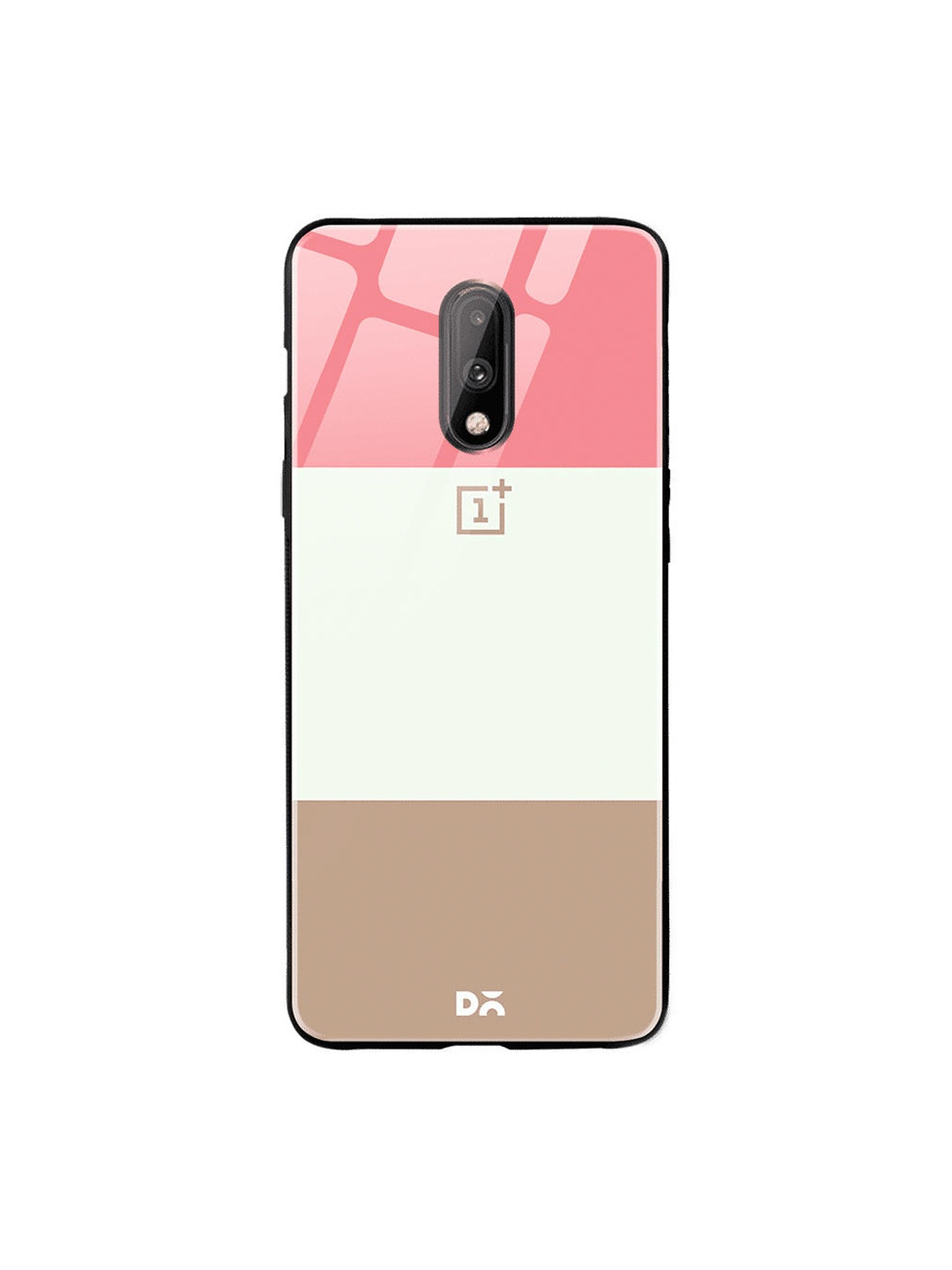 

DailyObjects Pink & White Triplet OnePlus 7 Glass Case