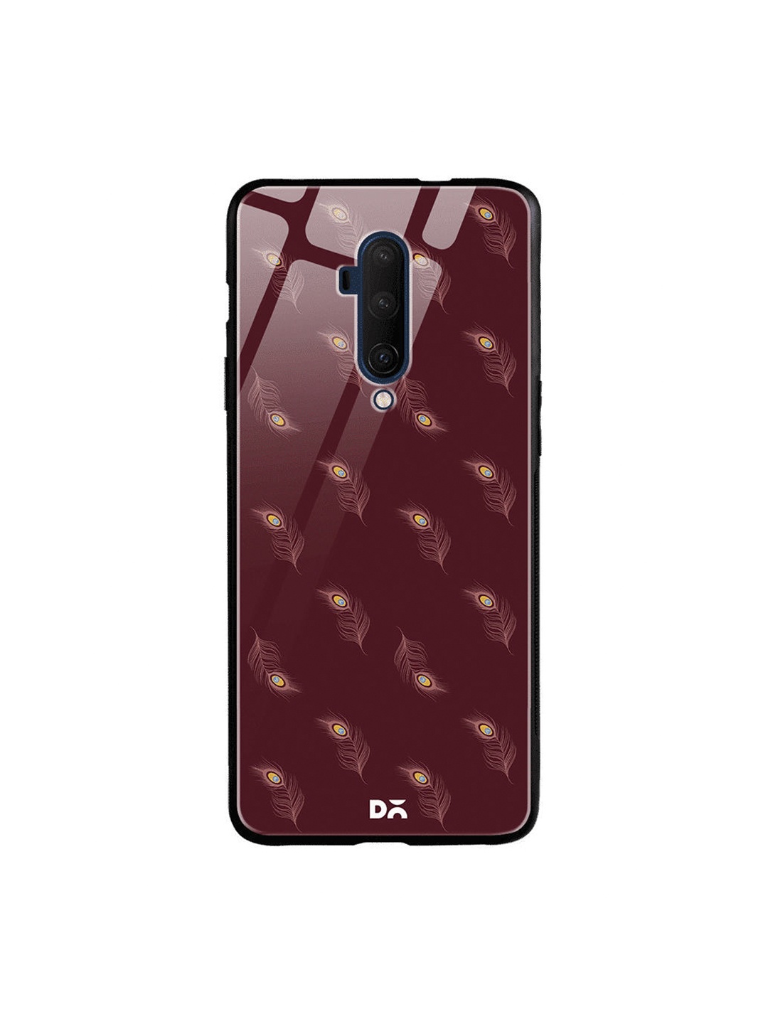 

DailyObjects Maroon Feathers OnePlus 7 Pro Glass Case