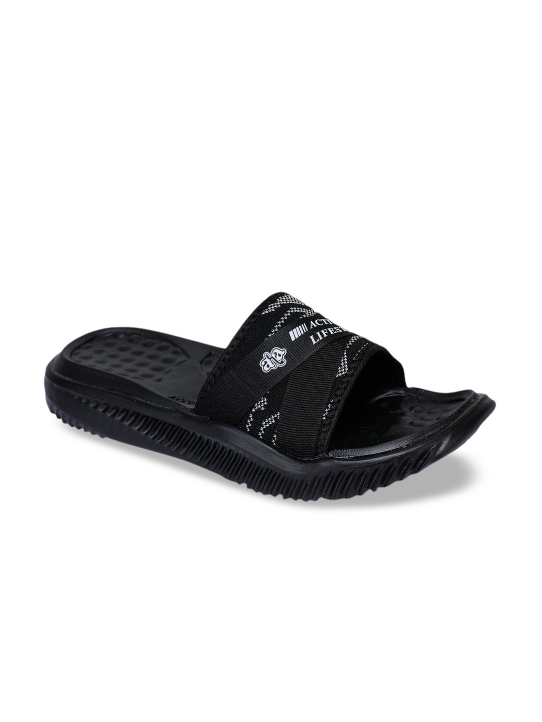 

Liberty Men Black & White Printed Sliders