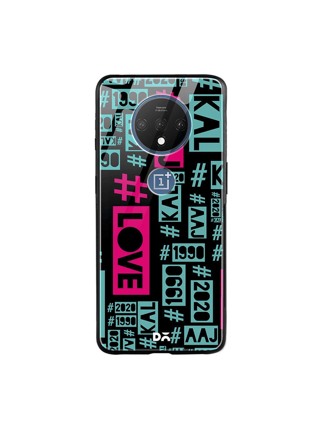 

DailyObjects Green & Black Love Stories OnePlus 7T Glass Cover