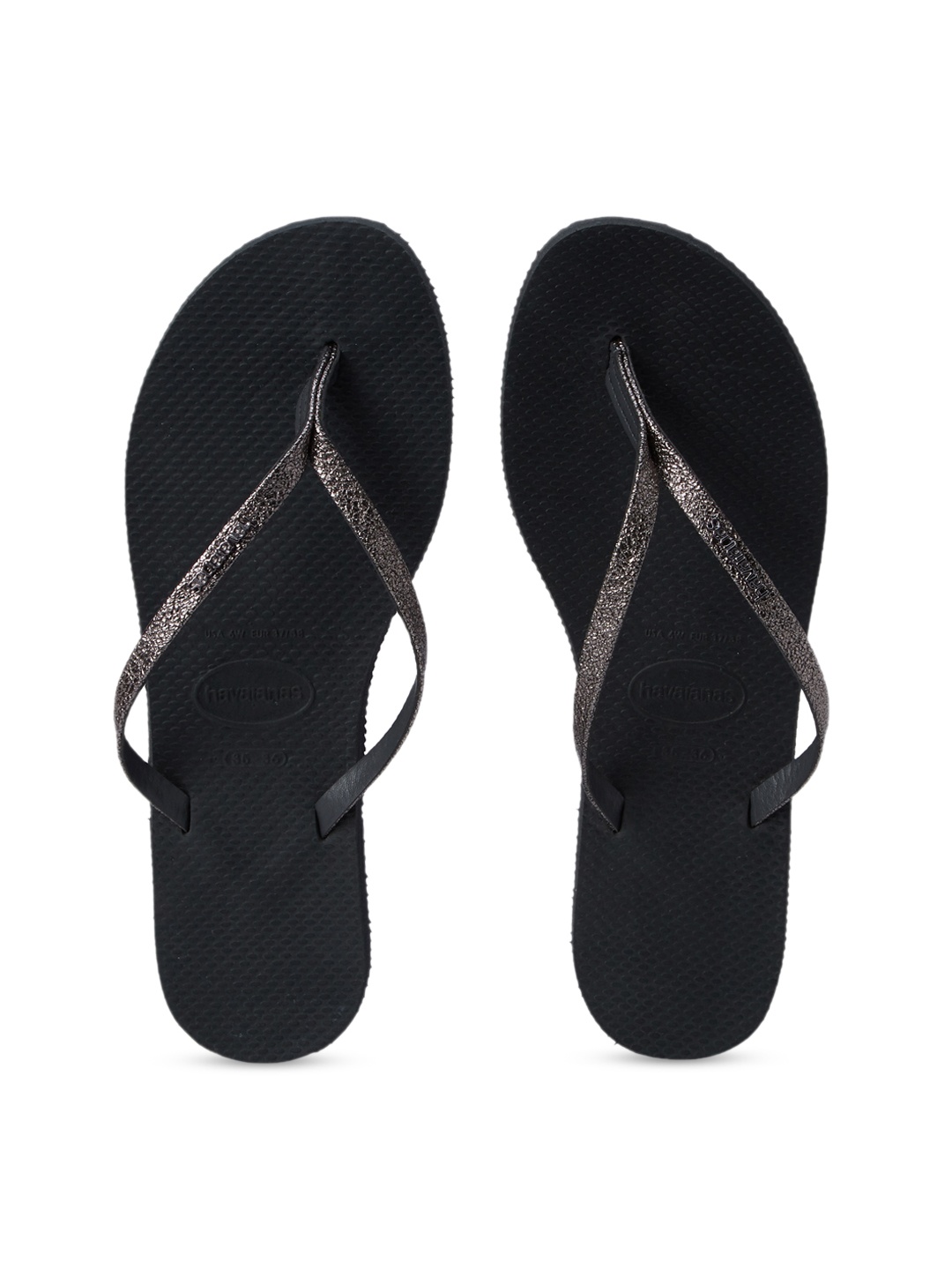 

Havaianas Women Grey Solid Thong Flip-Flops