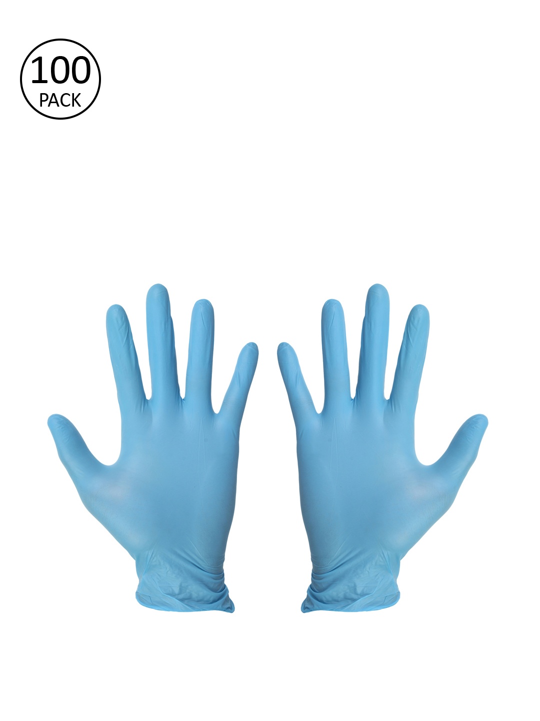 

LONDON FASHION hob Unisex Pack Of 100 Blue Solid Disposable Hand Gloves