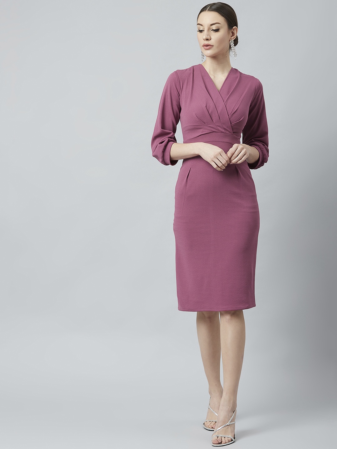 

Athena Mauve Sheath Dress