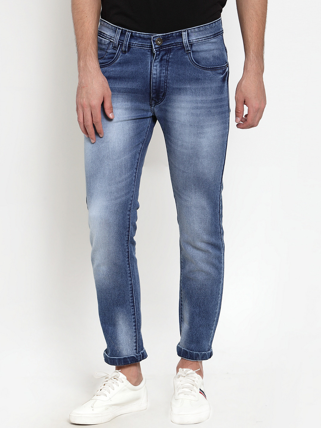 

Rodamo Men Blue Slim Fit Mid-Rise Clean Look Stretchable Jeans