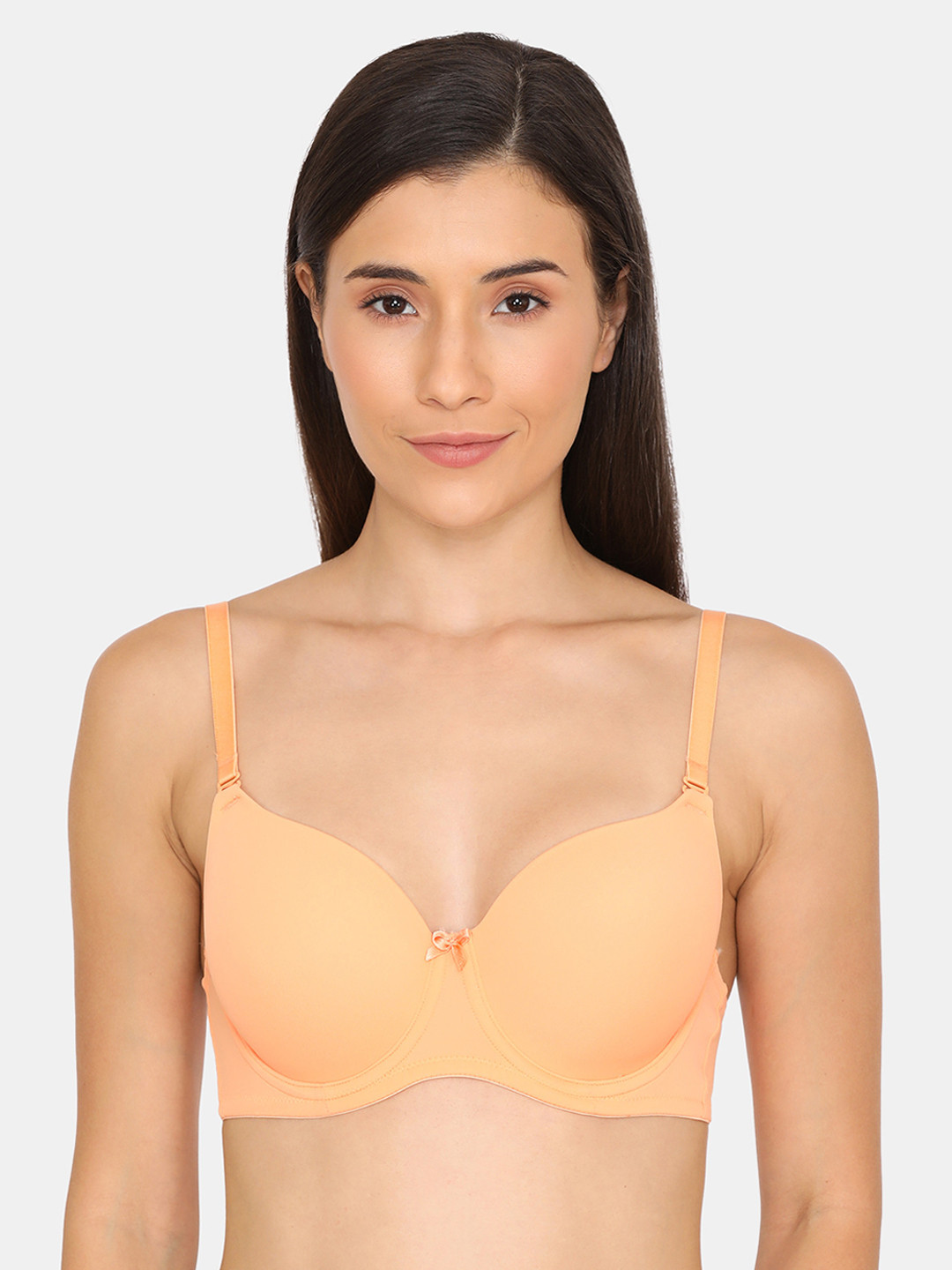 

Zivame Orange Solid Underwired Lightly Padded T-shirt Bra ZI1489