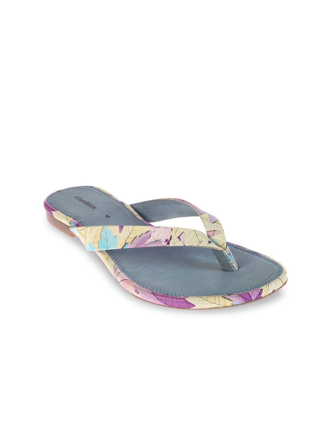 

Khadims Women Multicoloured Printed Thong Flip-Flops, Multi