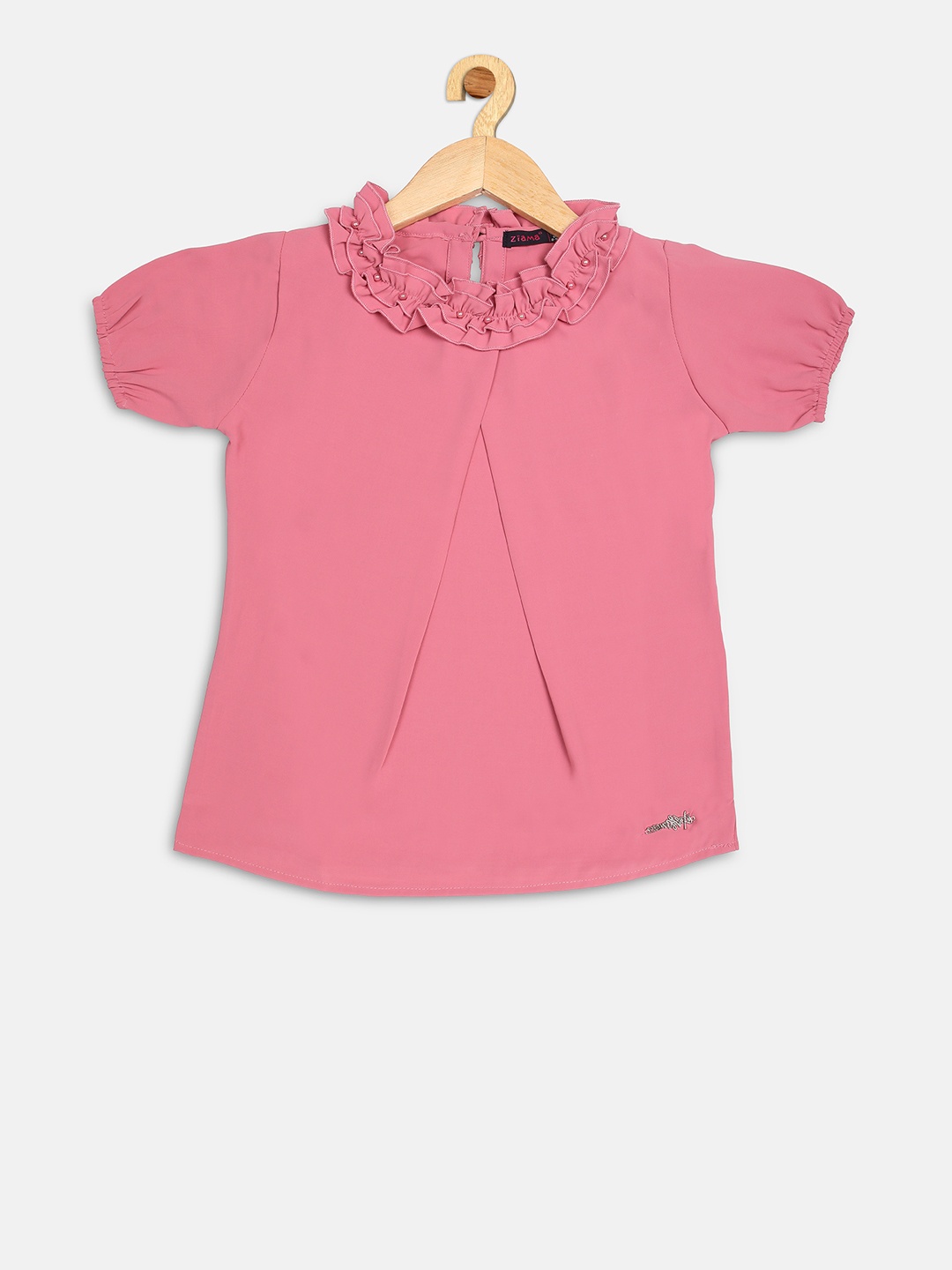 

Ziama Girls Pink Solid Top