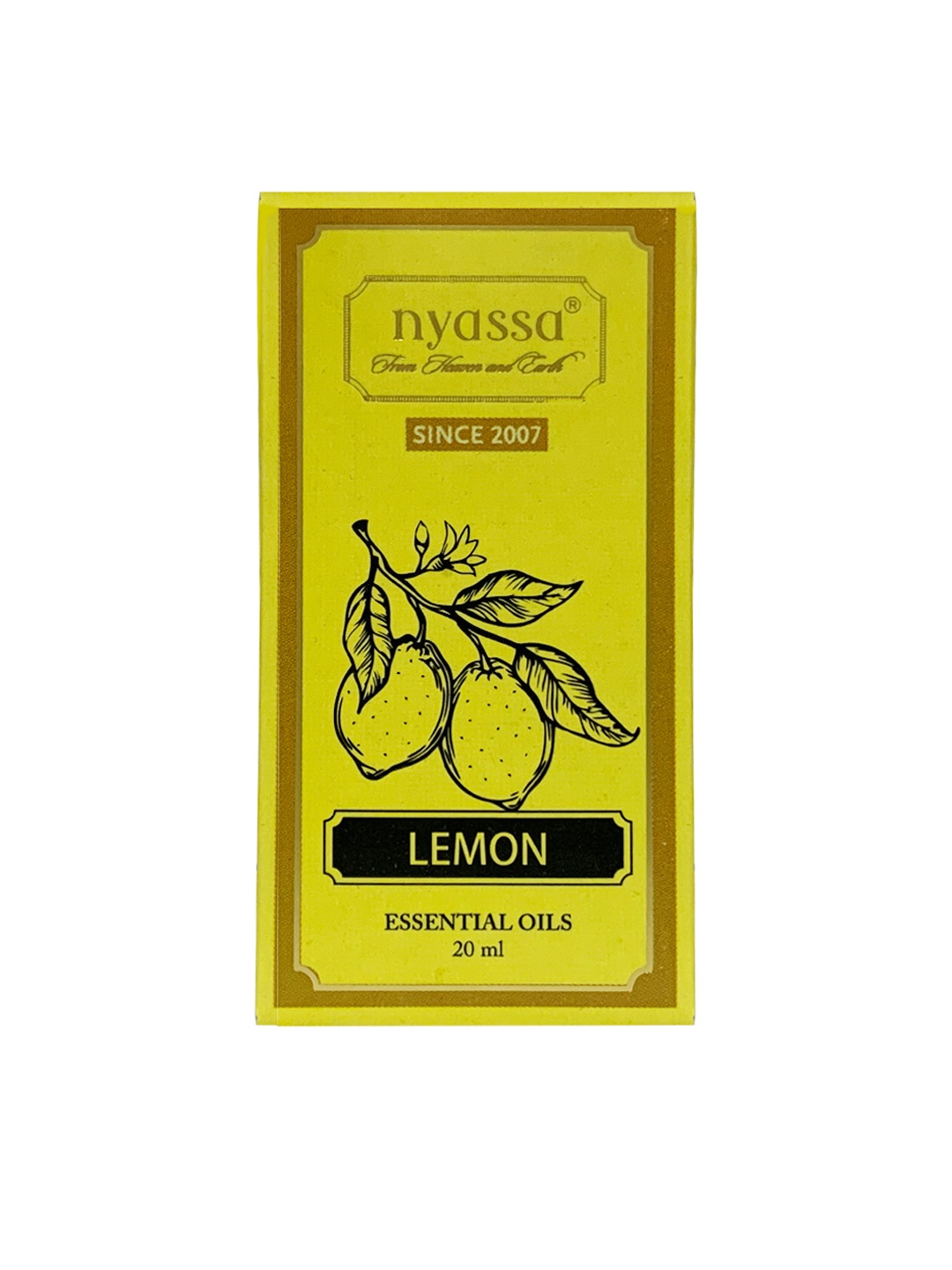 Nyassa Unisex Lemon Essential Oil 20 ml, Lime green
