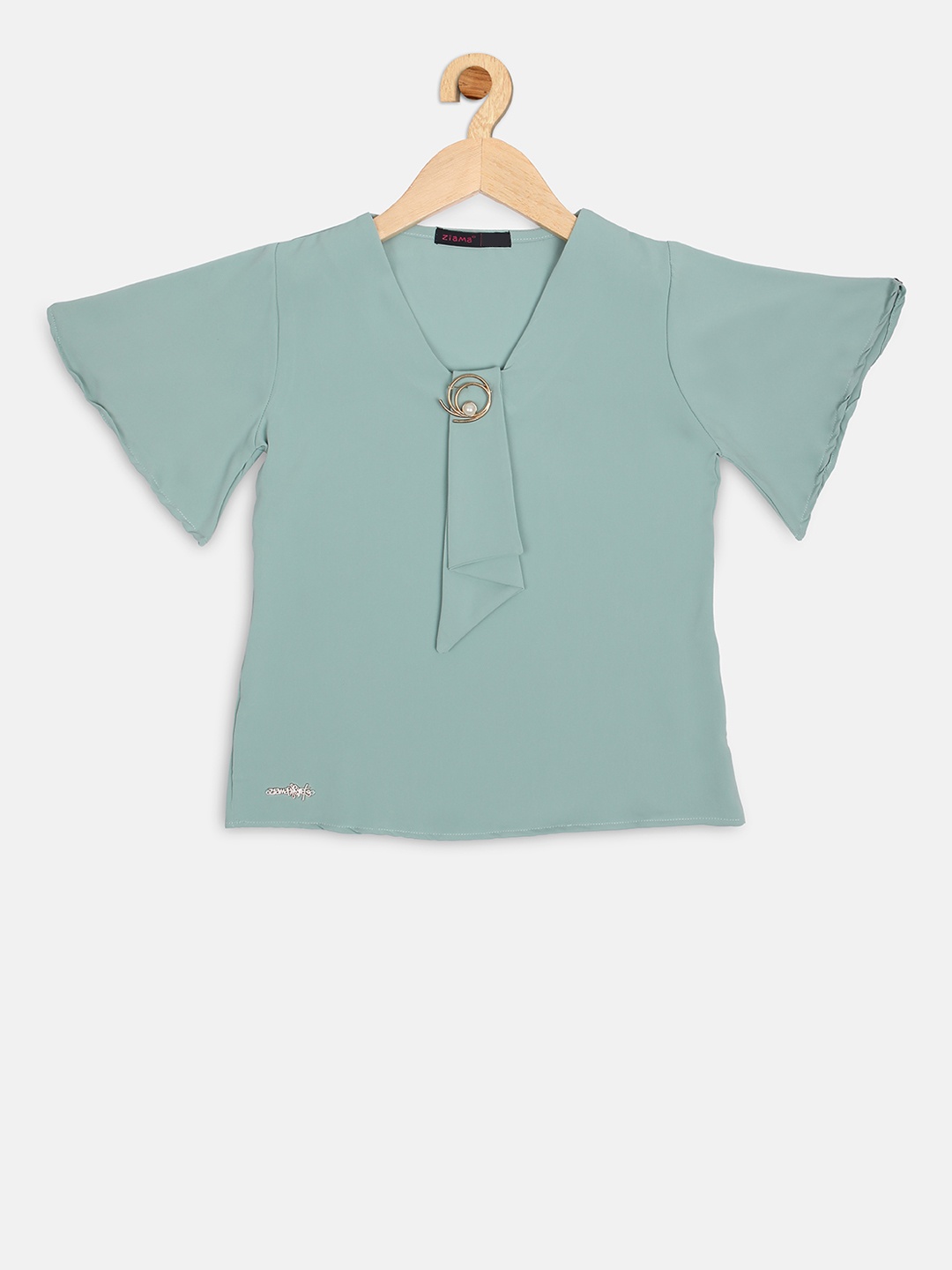 

Ziama Girls Green Solid Top