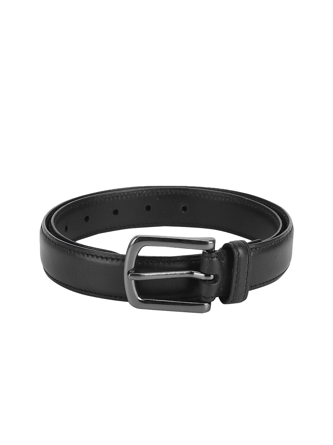 

Aditi Wasan Adults Black Solid Leather Belt