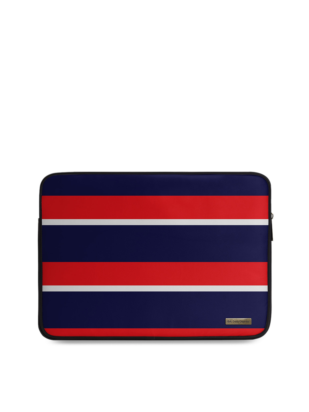 

DailyObjects Unisex Navy Blue & Red Printed Laptop Sleeve