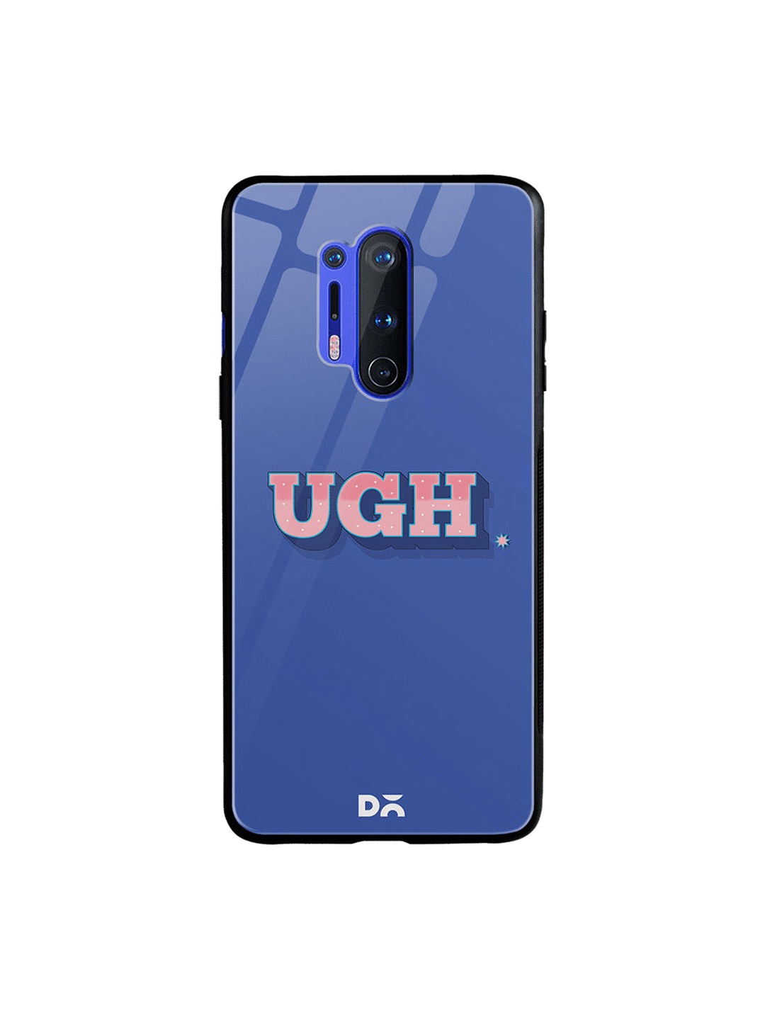

DailyObjects Blue & Pink UGH OnePlus 8 Pro Glass Case