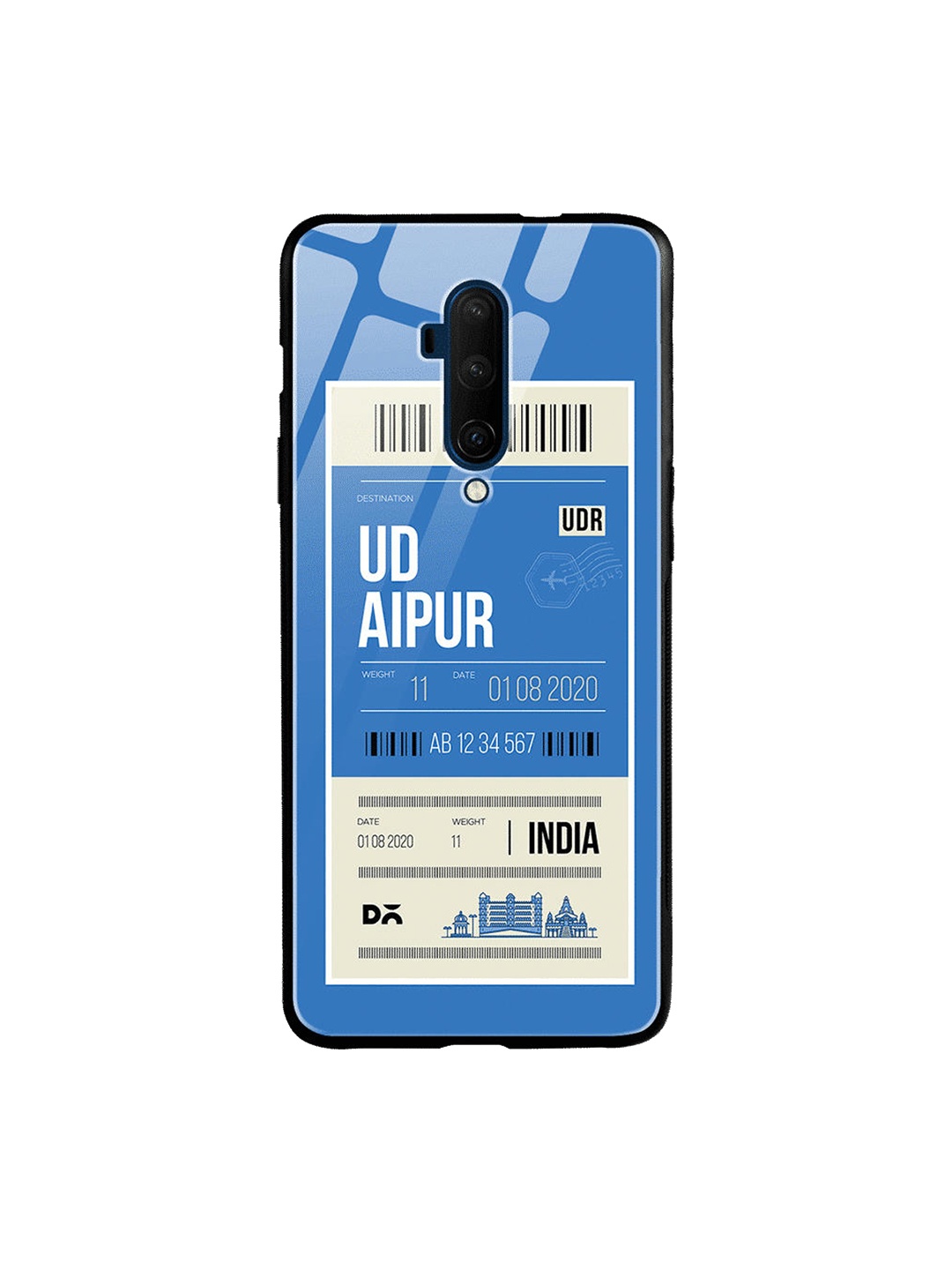 

DailyObjects Blue & White Udaipur City Tag OnePlus 7 Pro Glass Case