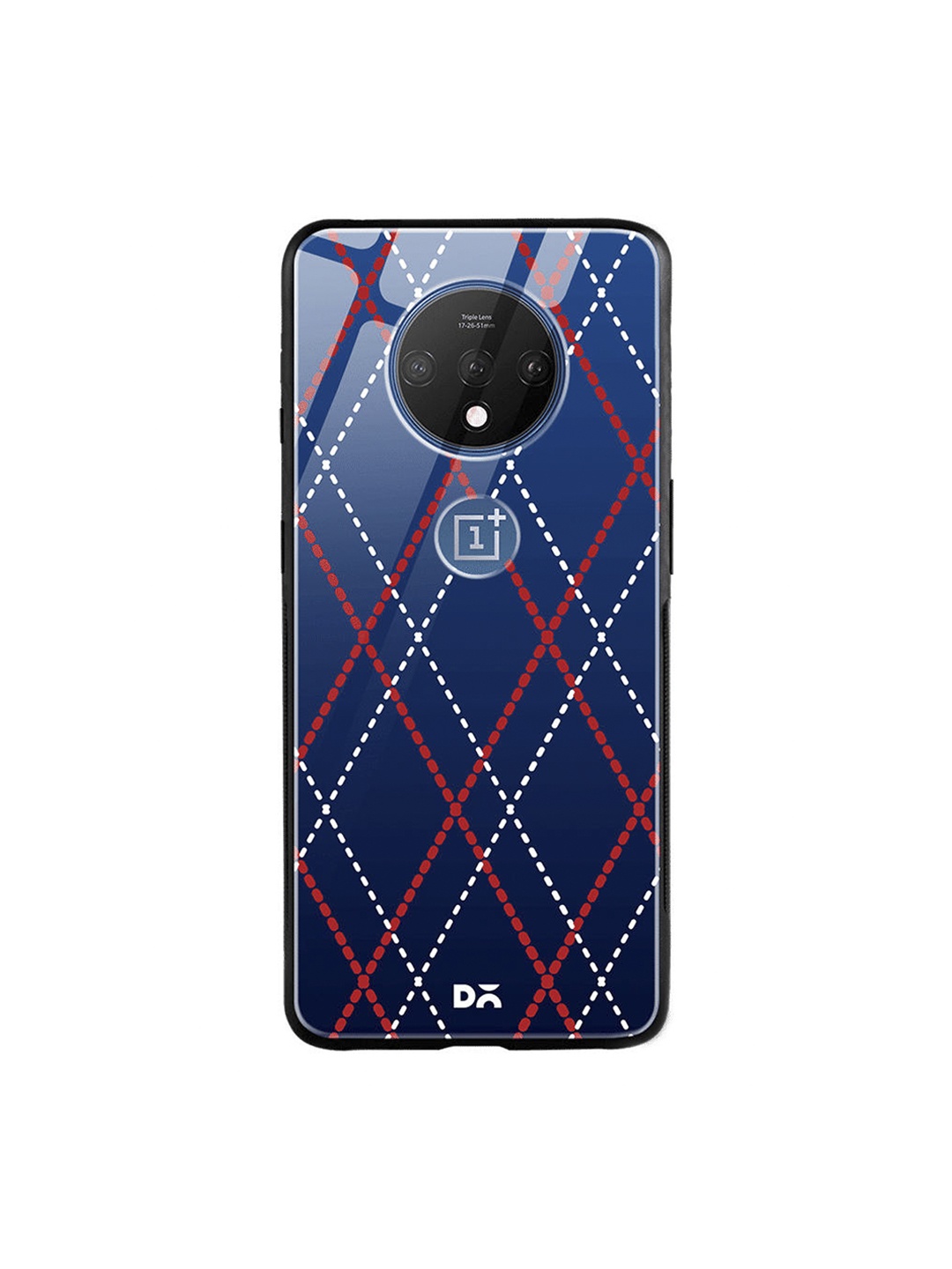 

DailyObjects Blue & White Nightfall Diamond Rope OnePlus 7T Glass Case
