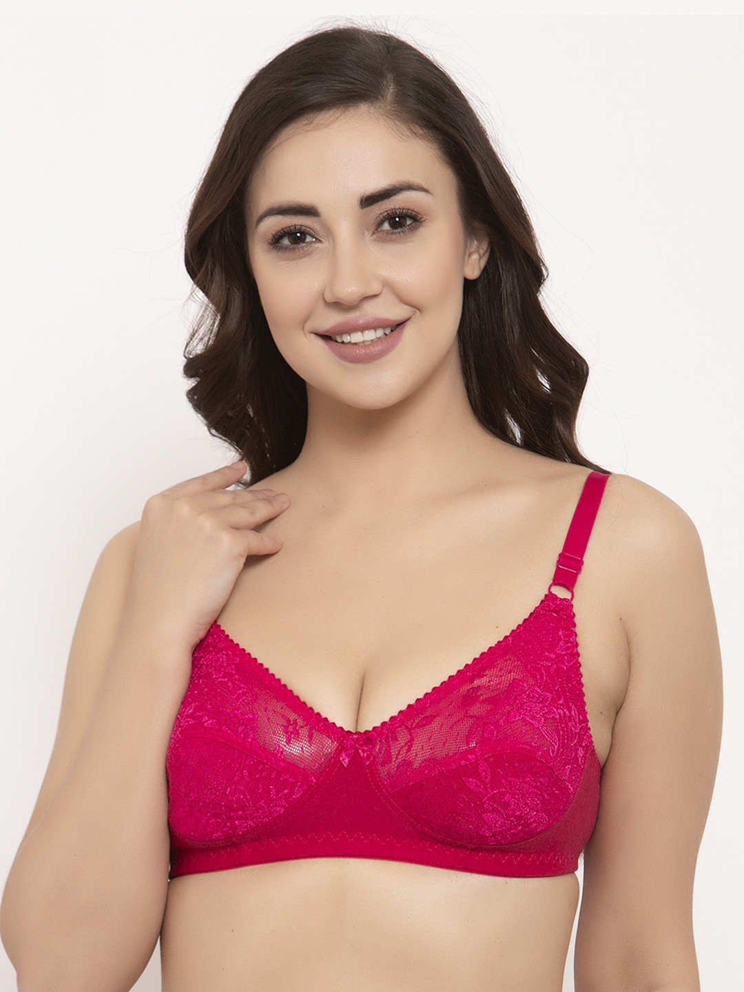 

GRACIT Pink Self Design Non-Wired Non Padded Everyday Bra PW3-07-30B