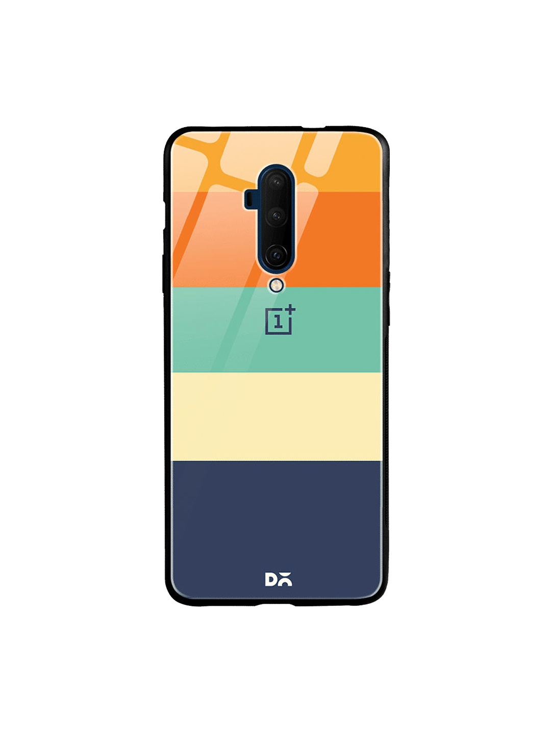 

DailyObjects Orange & Green Quin OnePlus 7T Pro Glass Case