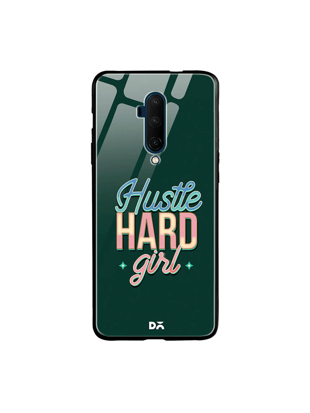 

DailyObjects Green & Blue Hustle OnePlus 7T Glass Case
