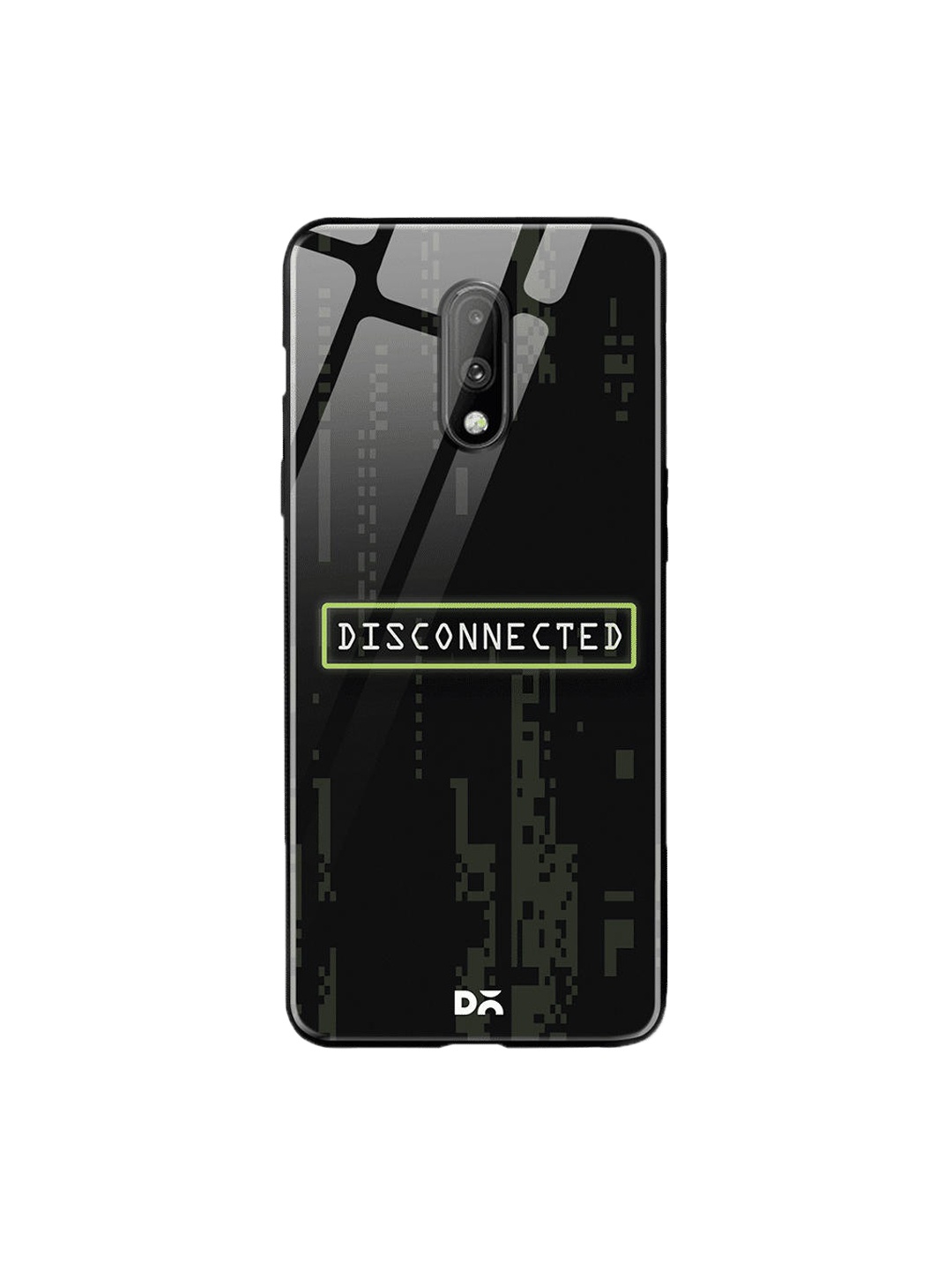 

DailyObjects Black & White Disconnected OnePlus 7 Glass Cover