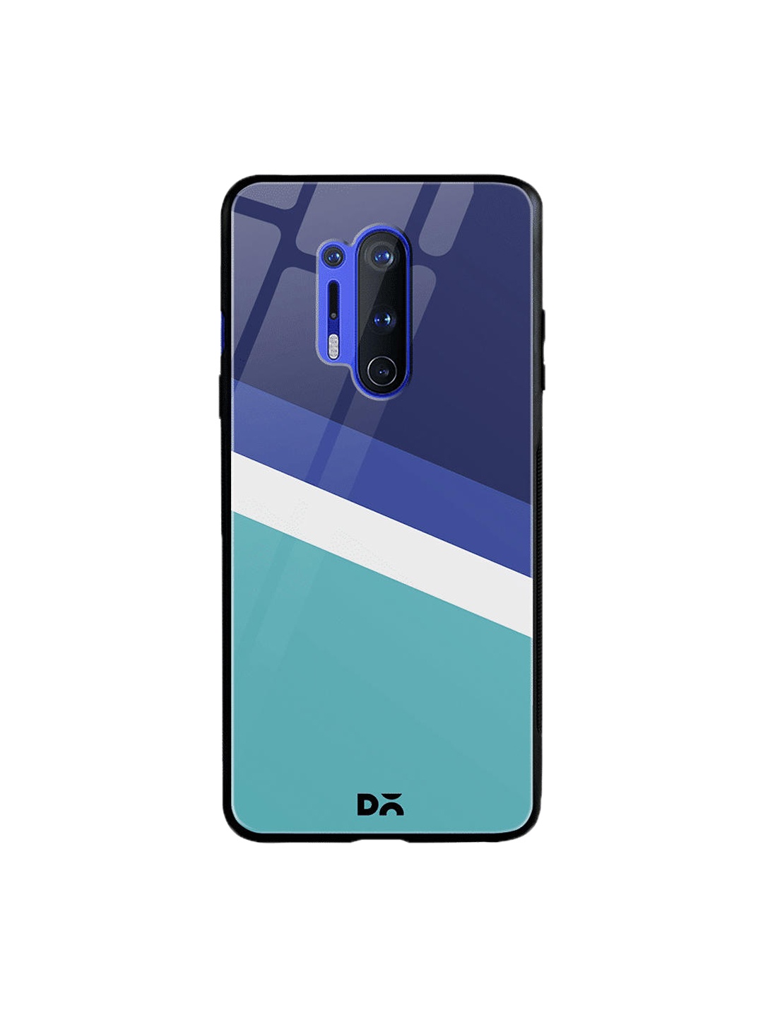 

DailyObjects Blue & Teal Blue Angles OnePlus 8 Pro Glass Case
