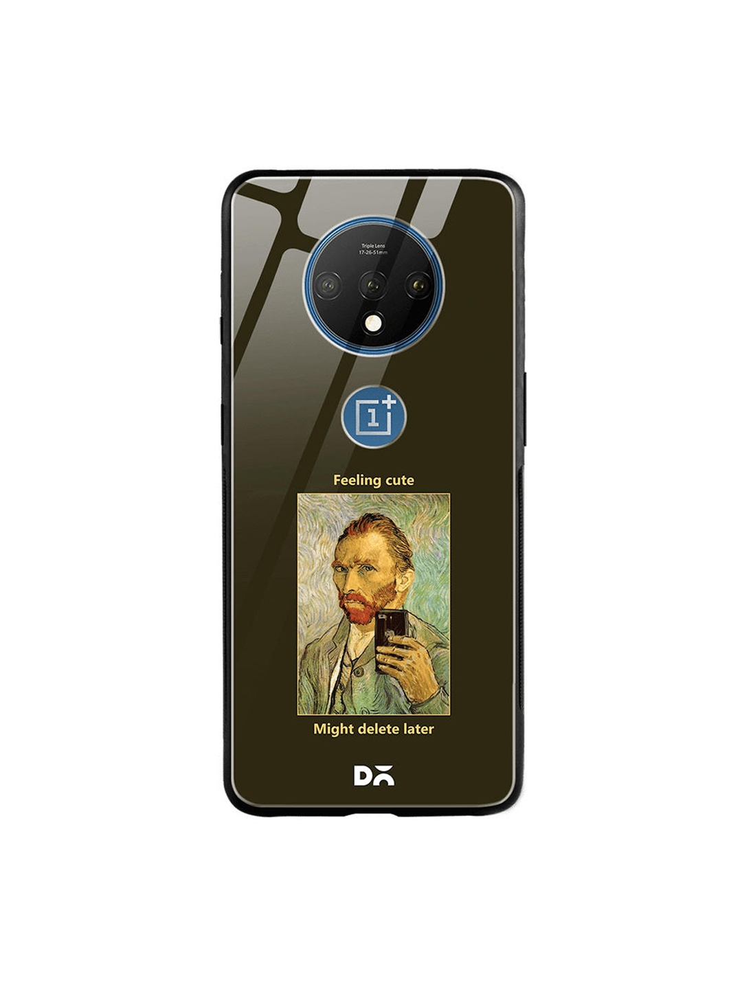 

DailyObjects Green & Beige Feeling Cute OnePlus 7T Glass Cover