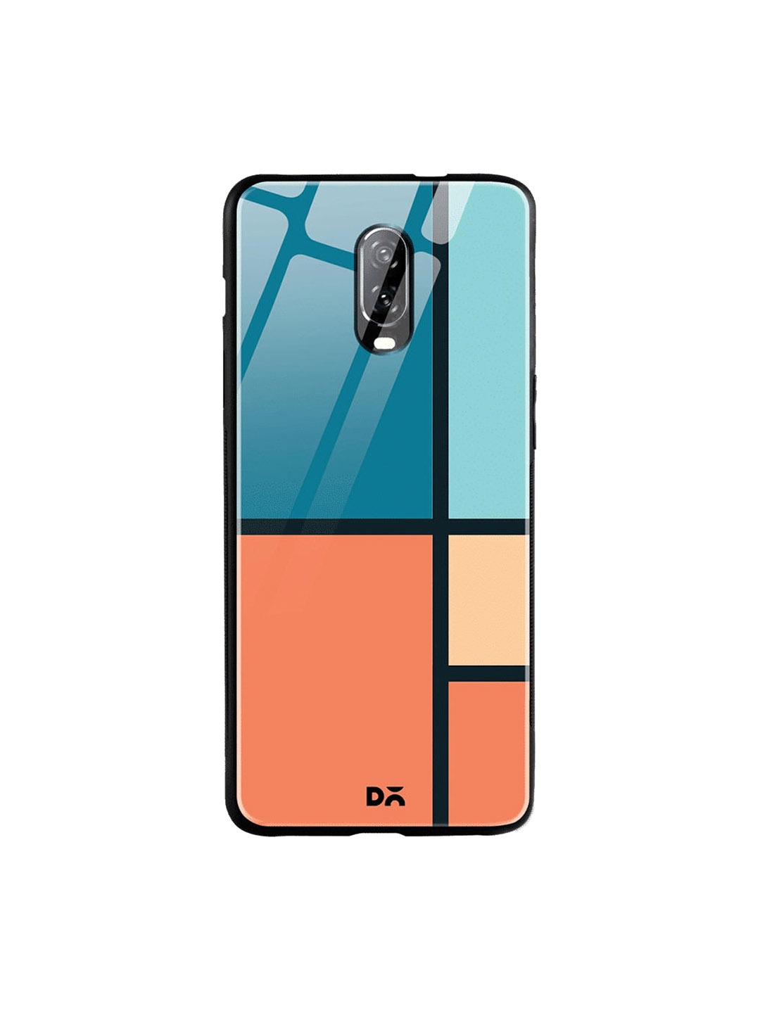 

DailyObjects Blue & Orange Window OnePlus 6T Glass Cover