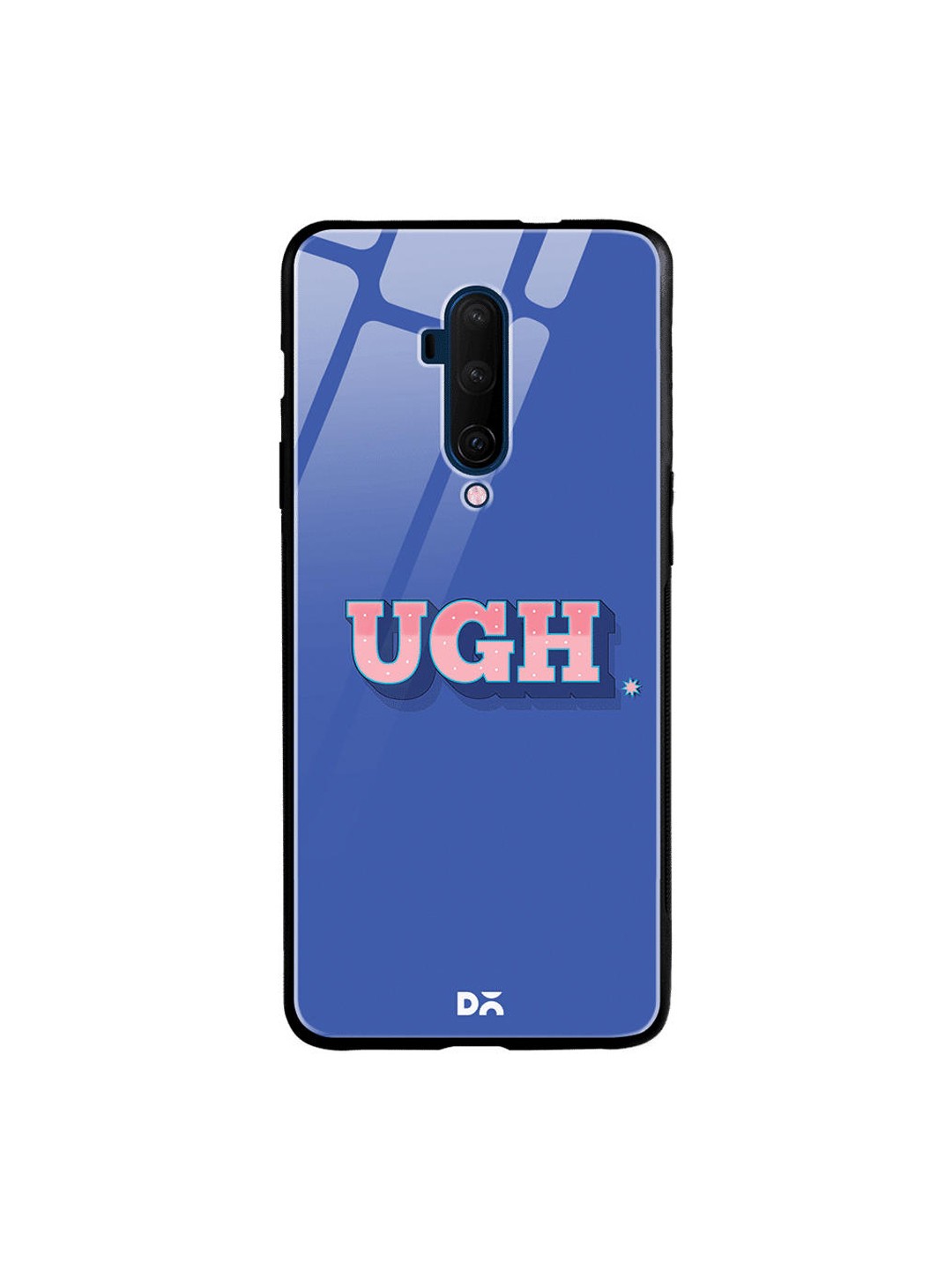 

DailyObjects Blue & Pink UGH OnePlus 7T Pro Glass Case