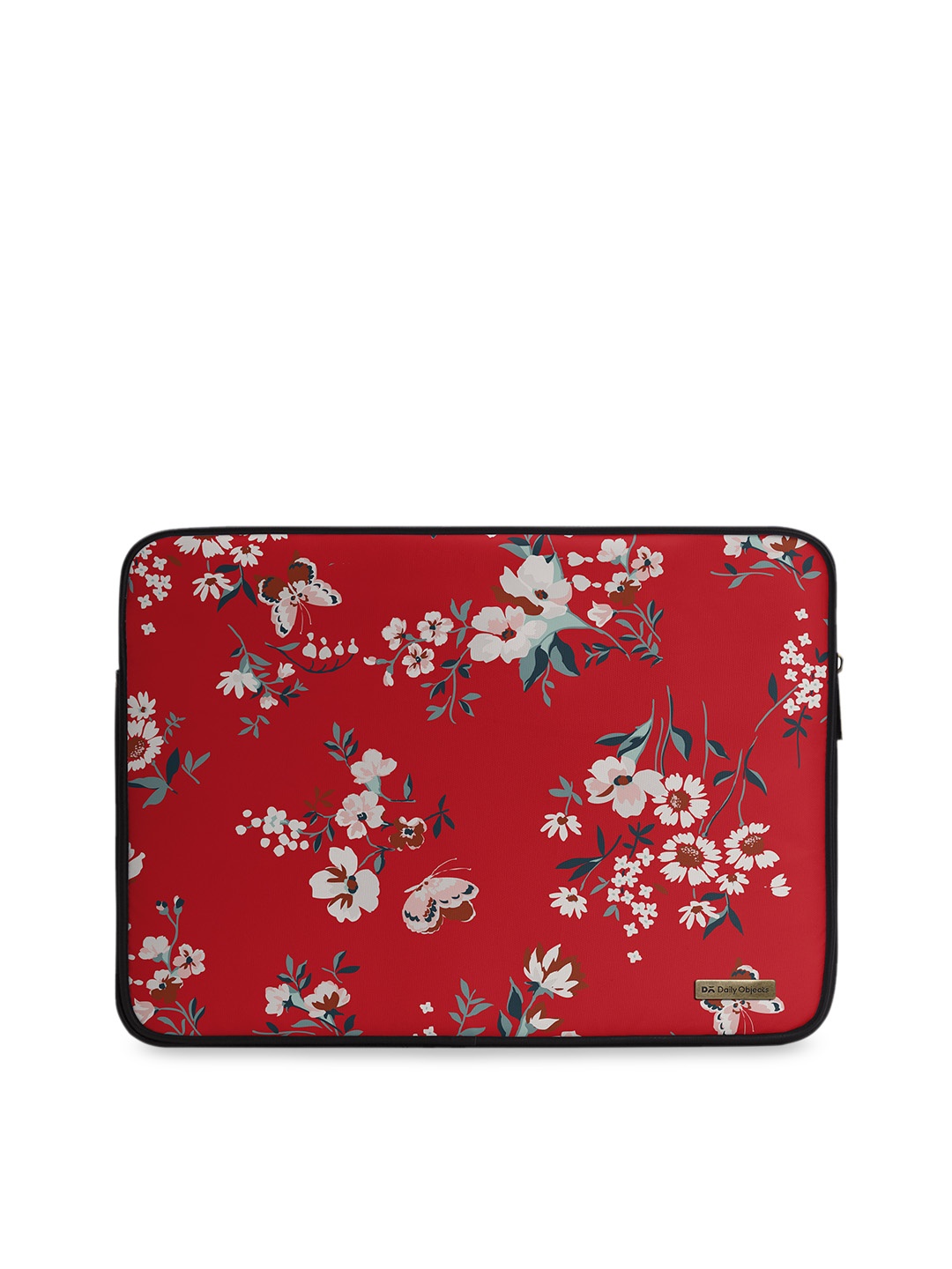 

DailyObjects Unisex Maroon & Off-White Printed Laptop Sleeve