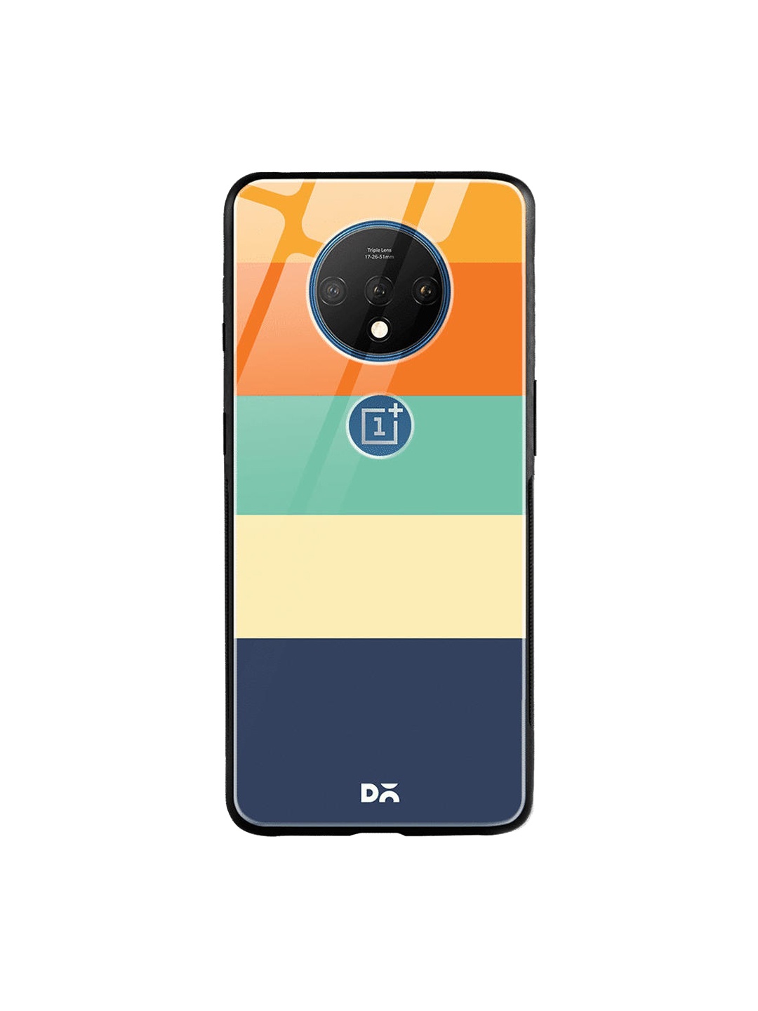 

DailyObjects Orange & Green Quin OnePlus 7T Glass Case