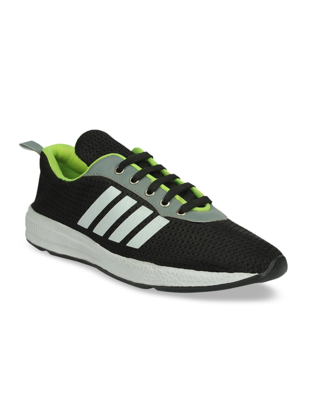 

Fashion Victim Men Black & White Colorblocked Sneakers