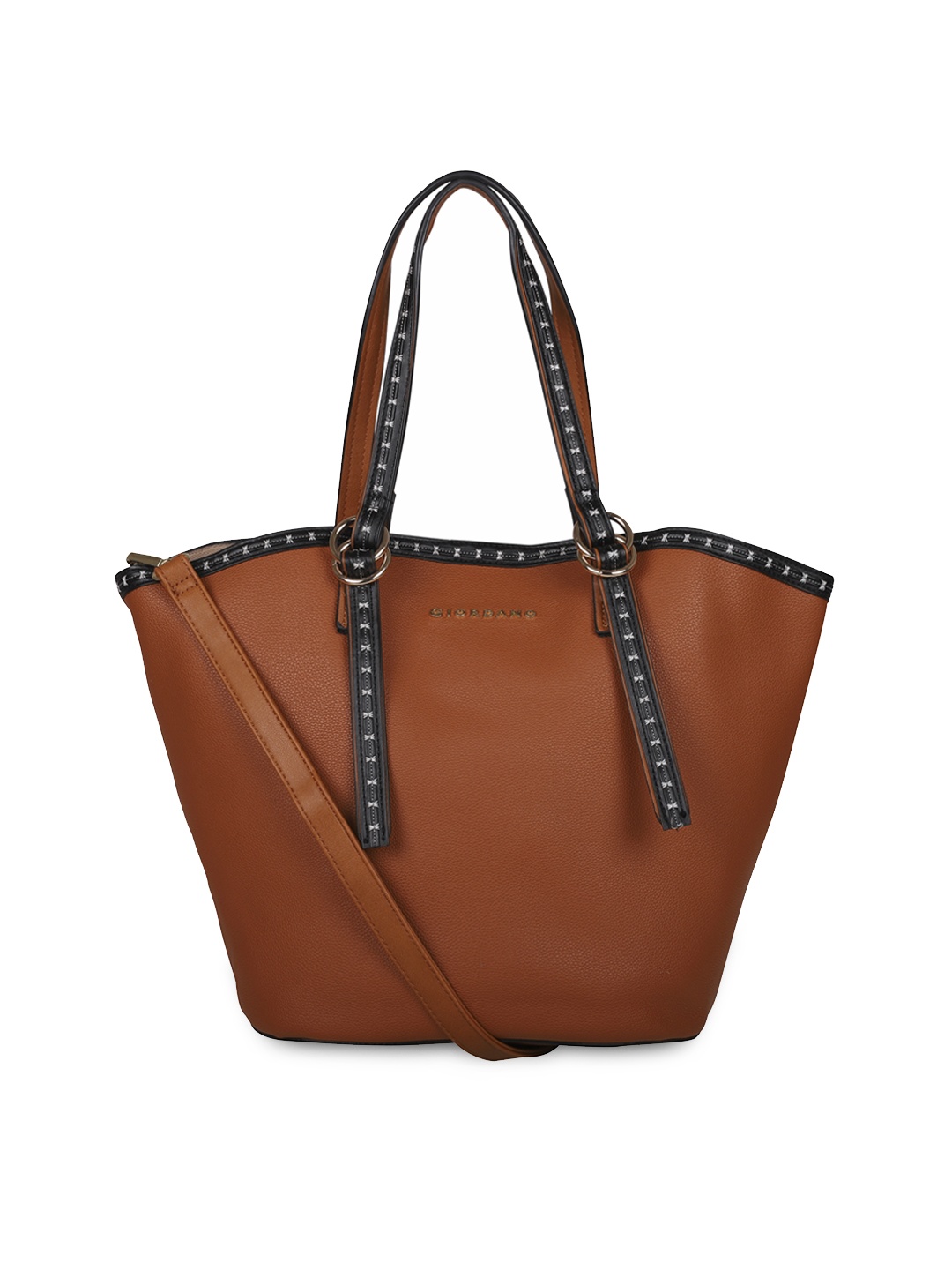 

GIORDANO Brown Solid Handheld Bag