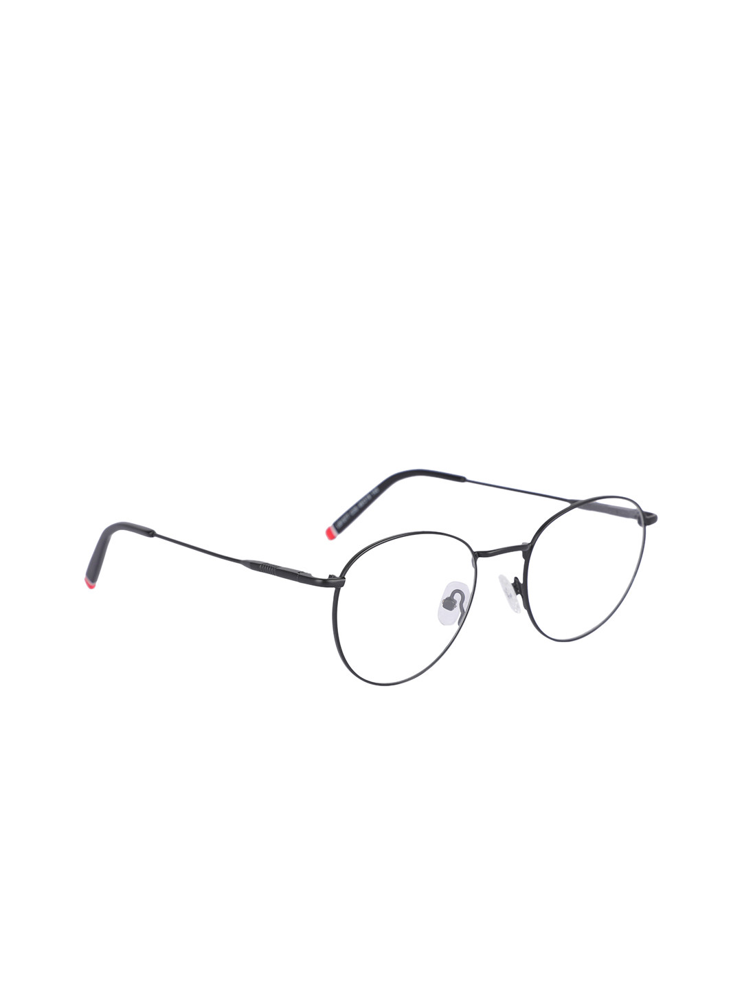 

MARC LOUIS Unisex Black Solid Full Rim Round Frames