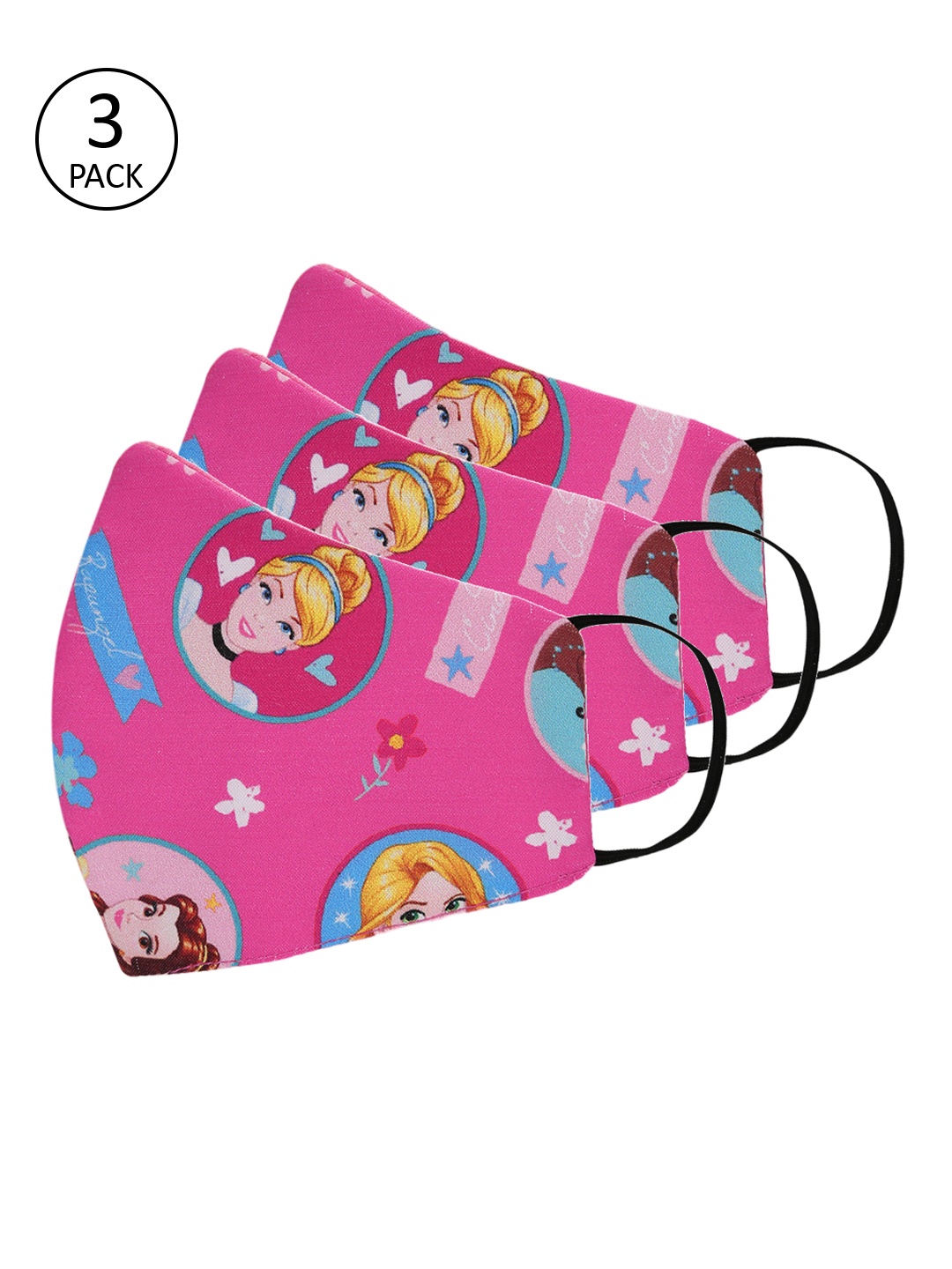 

Tossido Kids 3Pcs 3Ply Protective Outdoor Face Masks, Pink