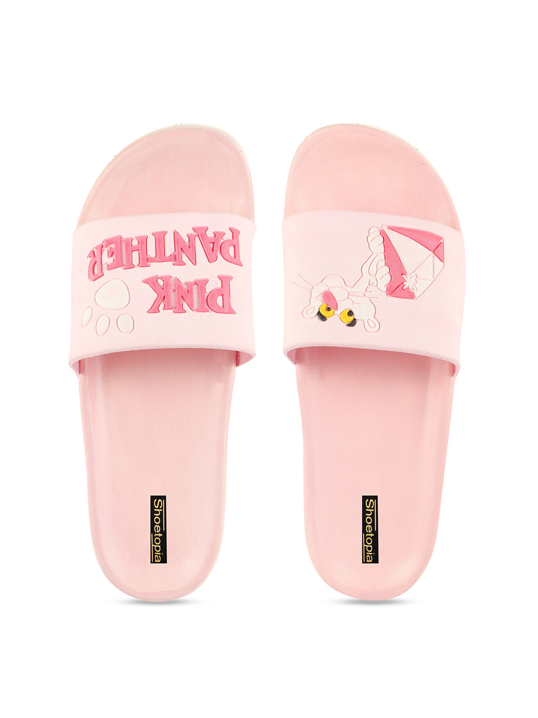

Shoetopia Women Pink Printed Sliders