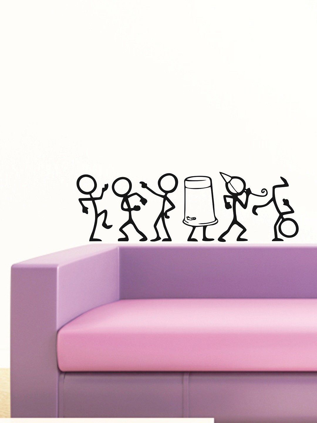 

WALLSTICK Black Dancers Large Vinyl Wall Sticker