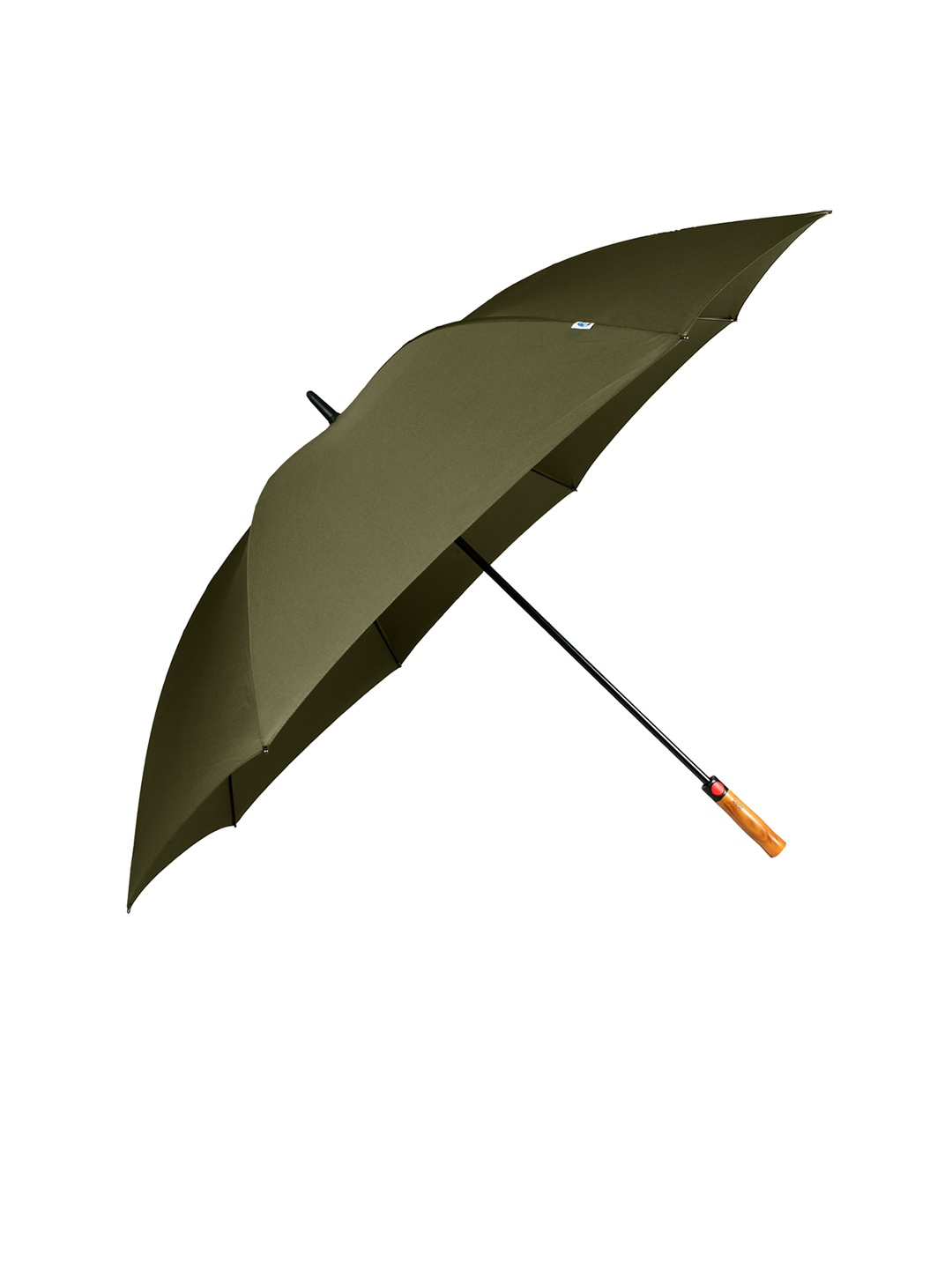 

Johns Unisex Olive Green Solid Golf FRP Semi-Automatic Non-Foldable Umbrella