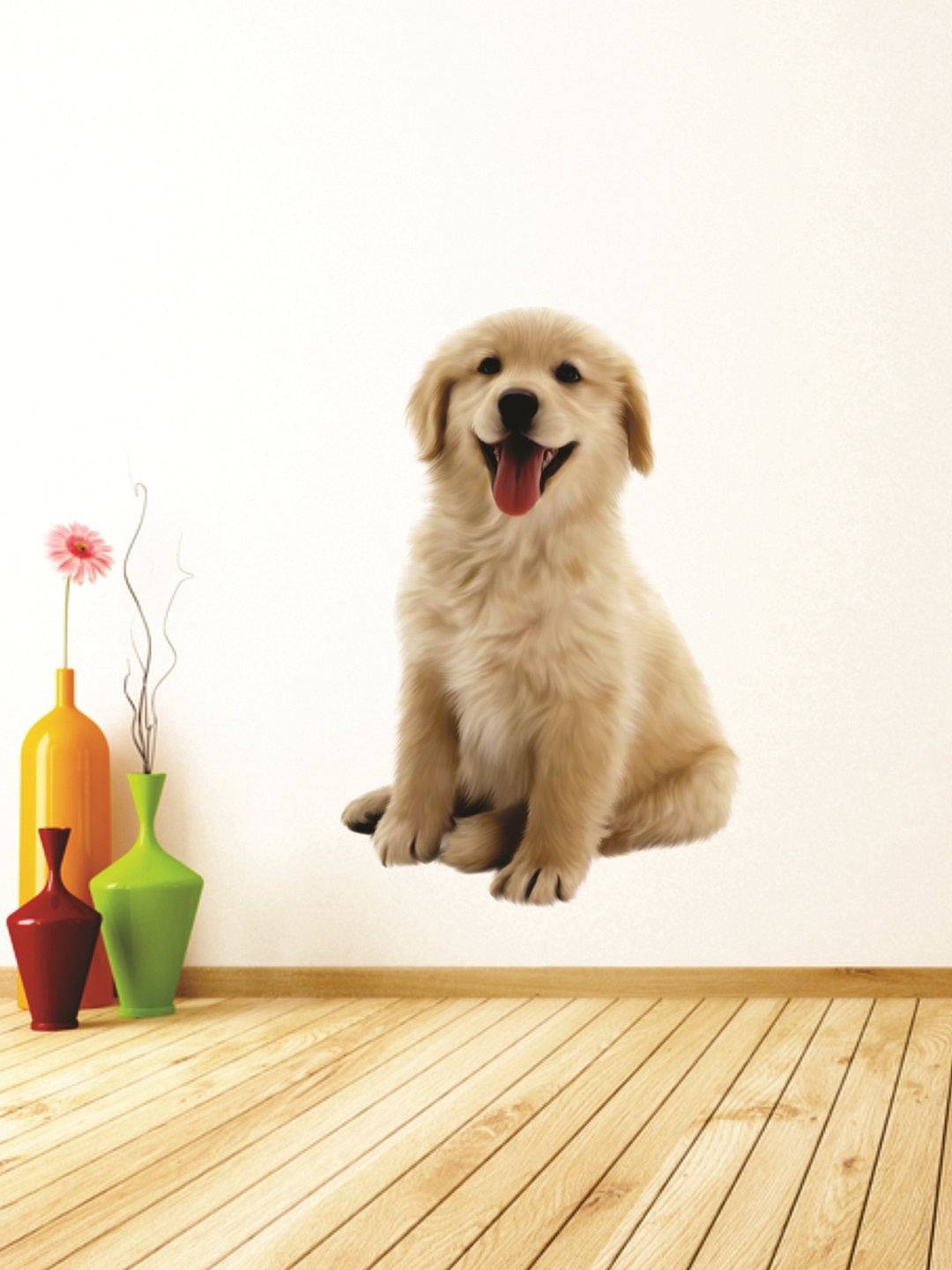 

WALLSTICK Brown Dog Large Vinyl Wall Sticker