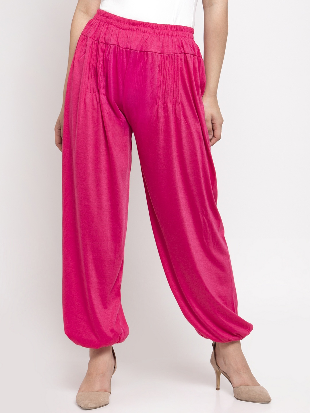 GRACIT Women Pink Solid Harem Pants