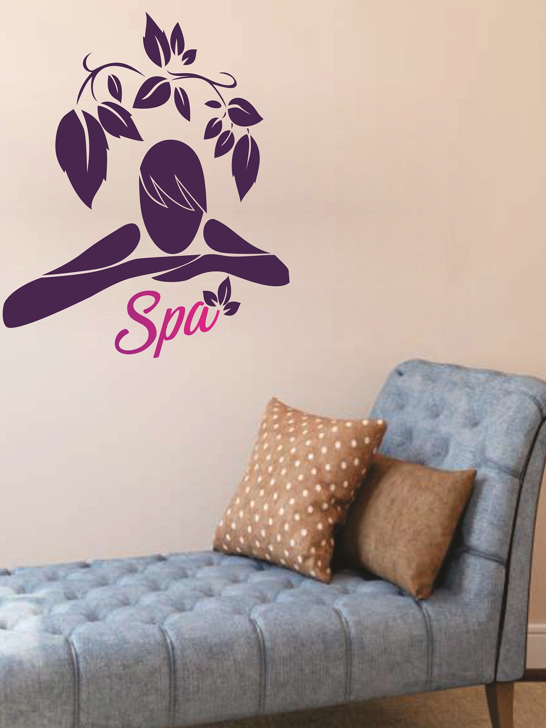 

WALLSTICK Purple & Pink Spa Large Vinyl Sticker