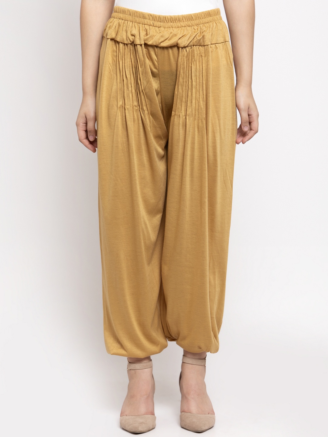 

GRACIT Women Beige Solid Harem Pant