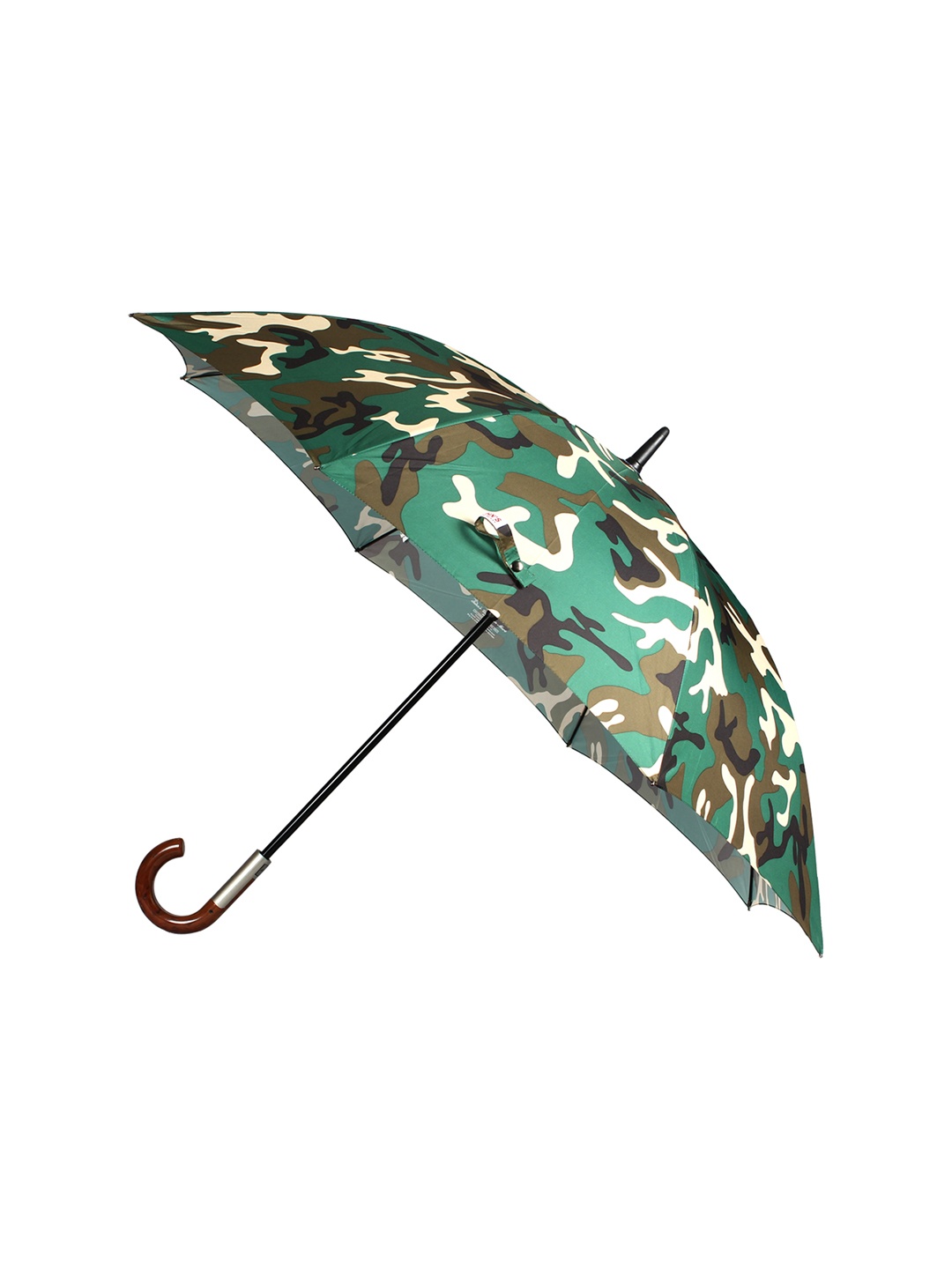 

Johns Unisex Green & Brown Printed Uncle John Military Semi-Automatic Umbrella