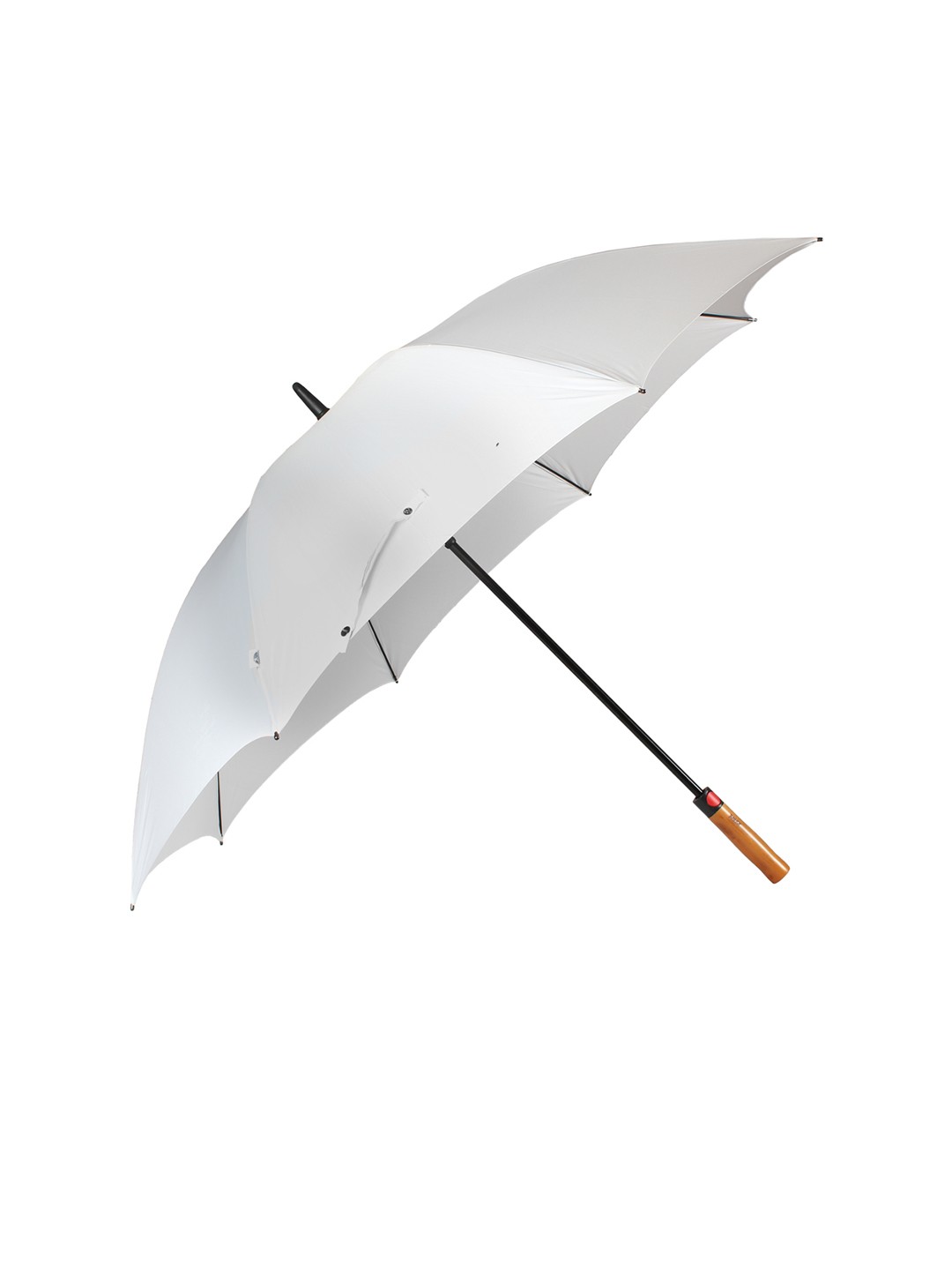 

Johns Unisex White Solid Golf FRP Semi-Automatic Non-Foldable Stick Umbrella