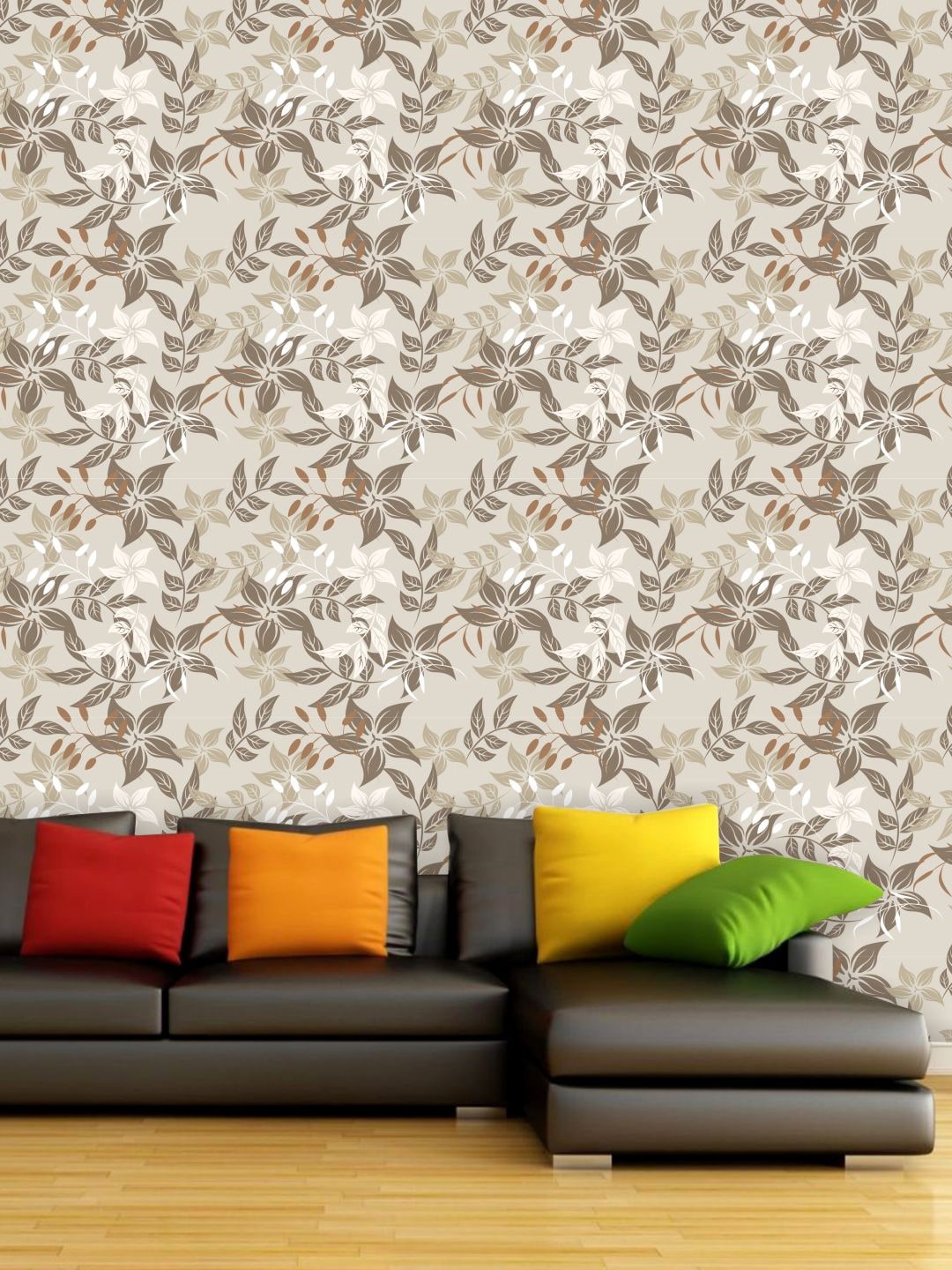 

PAPER PLANE DESIGN Grey & White Floral Waterproof Vinyl Wallpaper