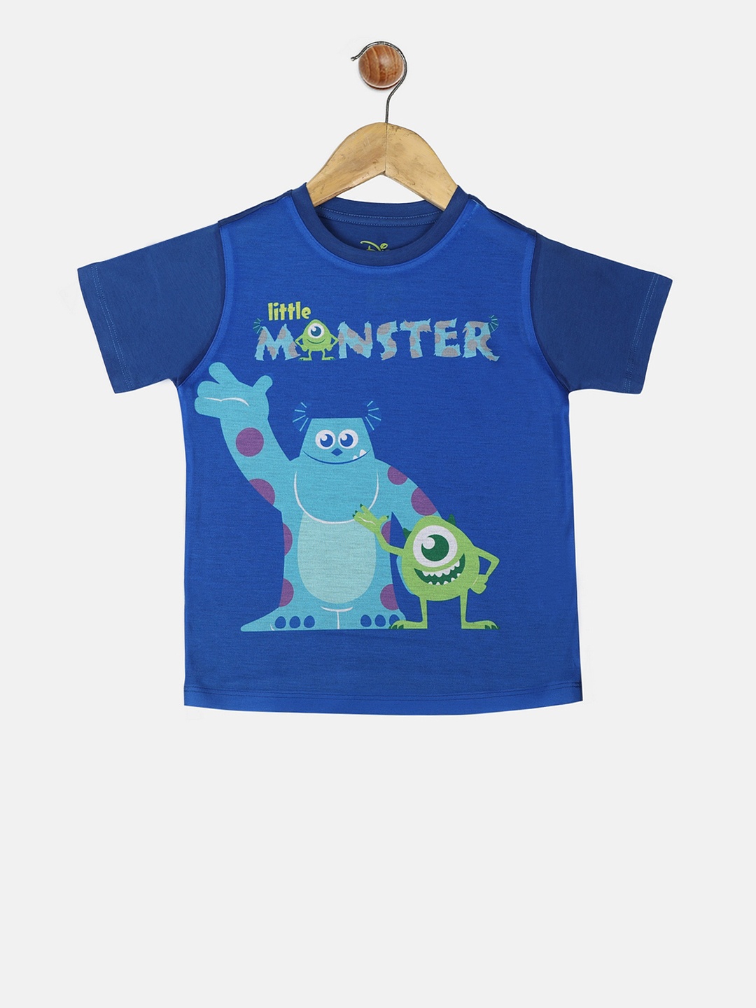 

YK Disney Boys Blue Printed Round Neck T-shirt