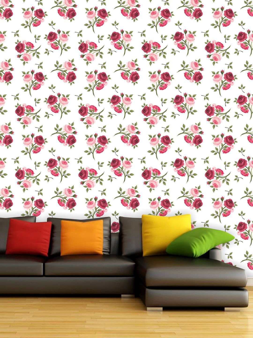 PAPER PLANE DESIGN White & Pink Floral Waterproof Vinyl Wallpaper