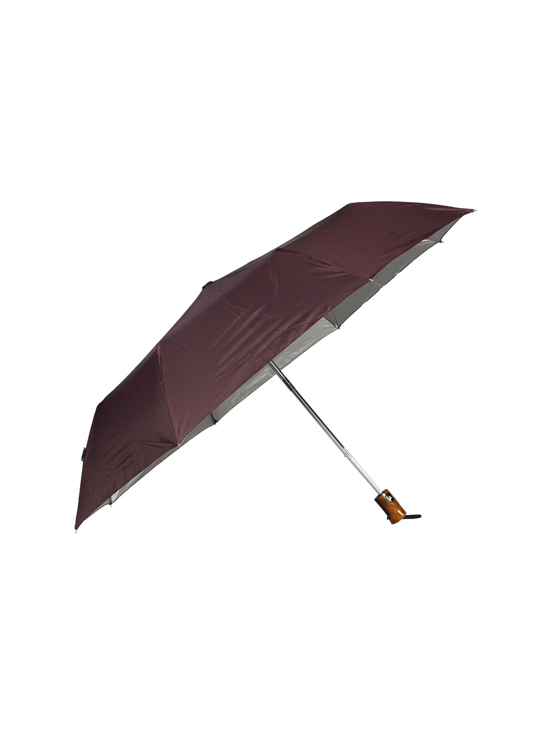 

Johns Unisex Burgundy Solid Semi-Automatic 3-Fold Umbrella