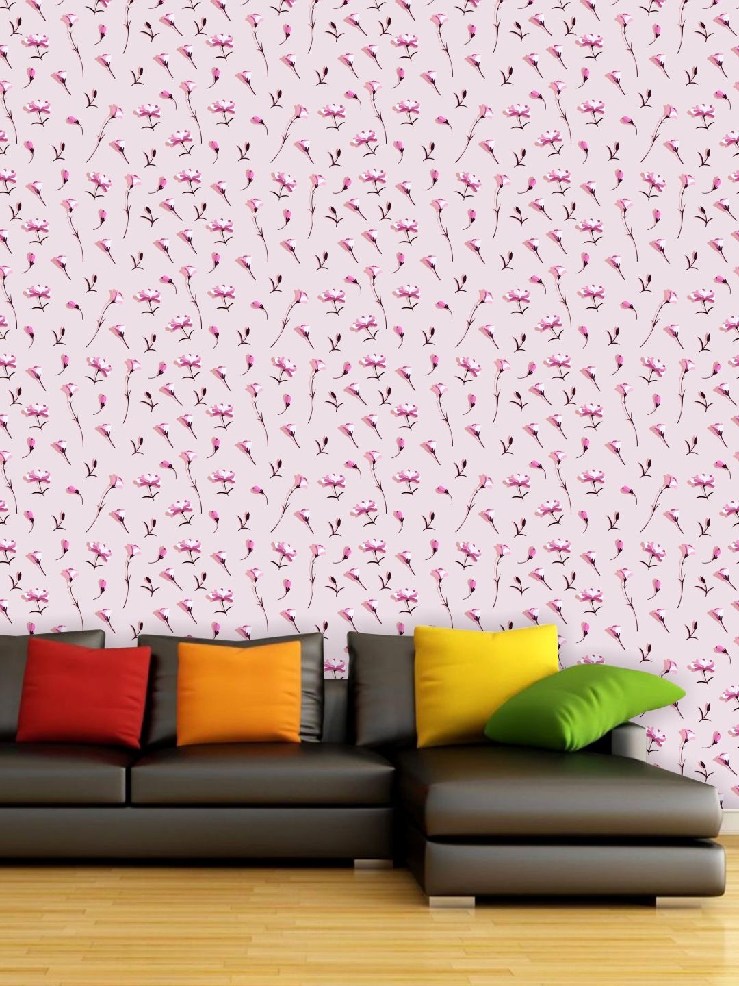 

PAPER PLANE DESIGN Pink Floral Waterproof Vinyl Wallpaper