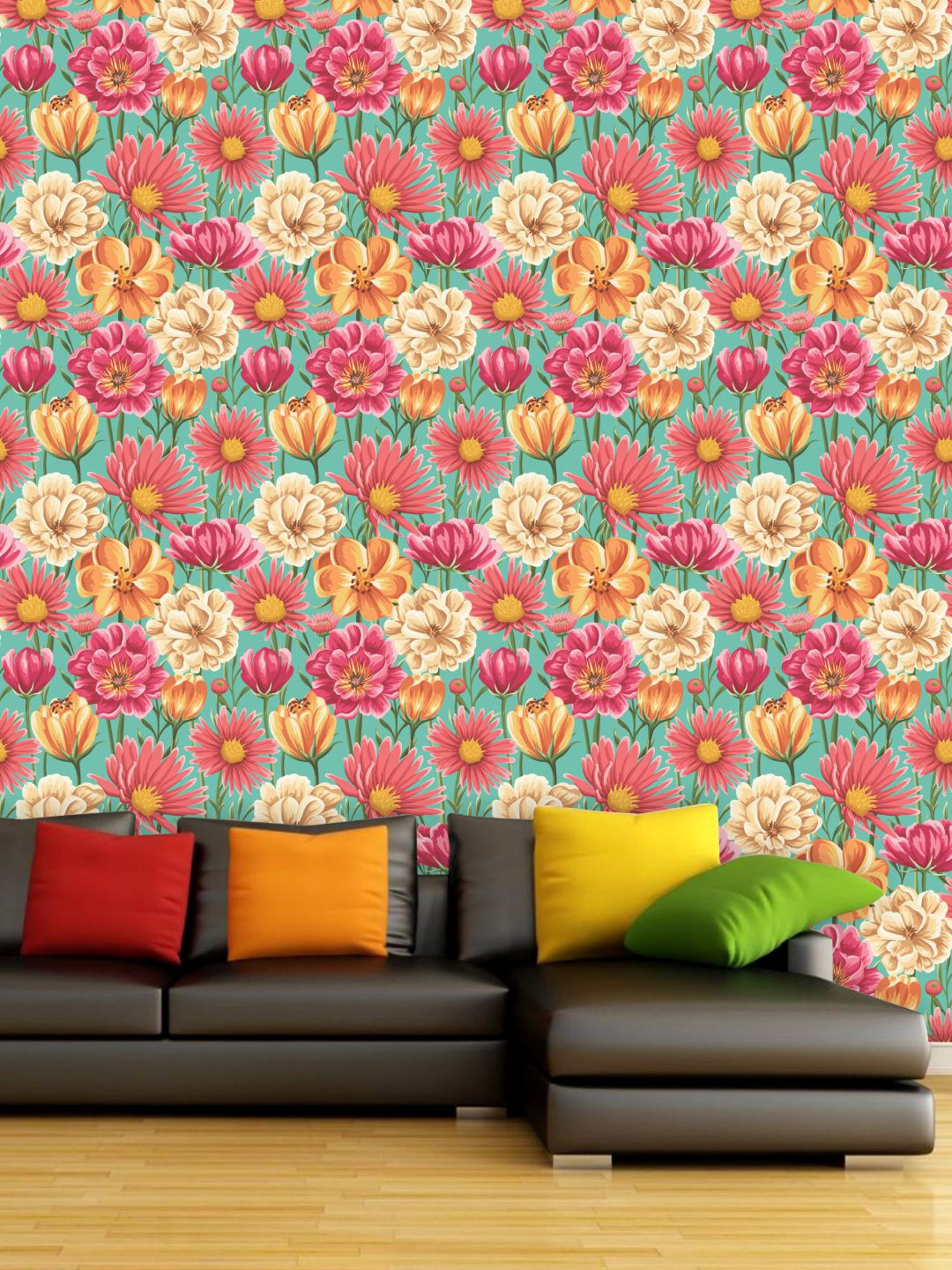 

PAPER PLANE DESIGN Pink & Beige Floral Waterproof Vinyl Wallpaper